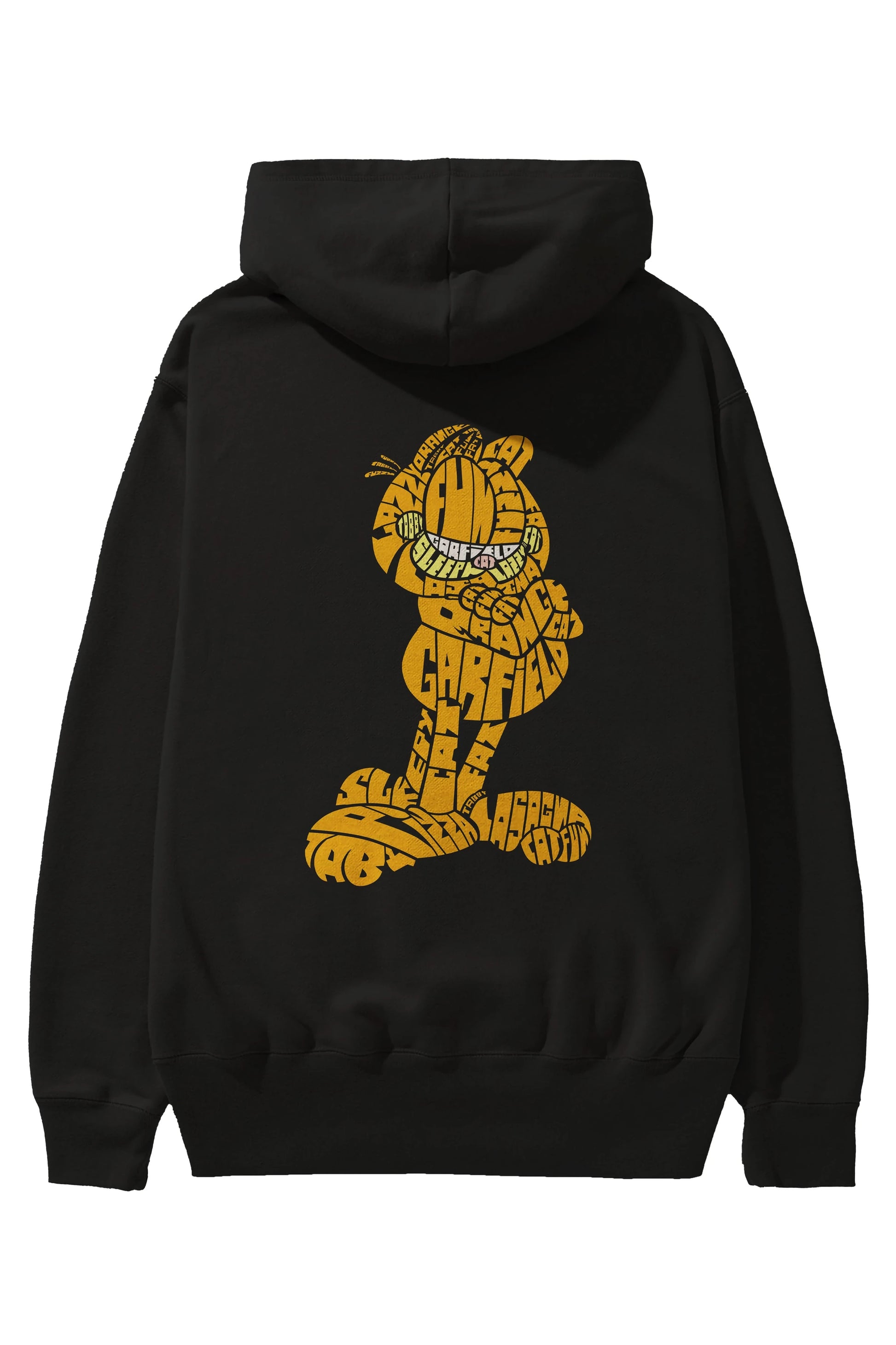Garfield Arka Baskılı Hoodie Oversize Kapüşonlu Sweatshirt Erkek Kadın Unisex