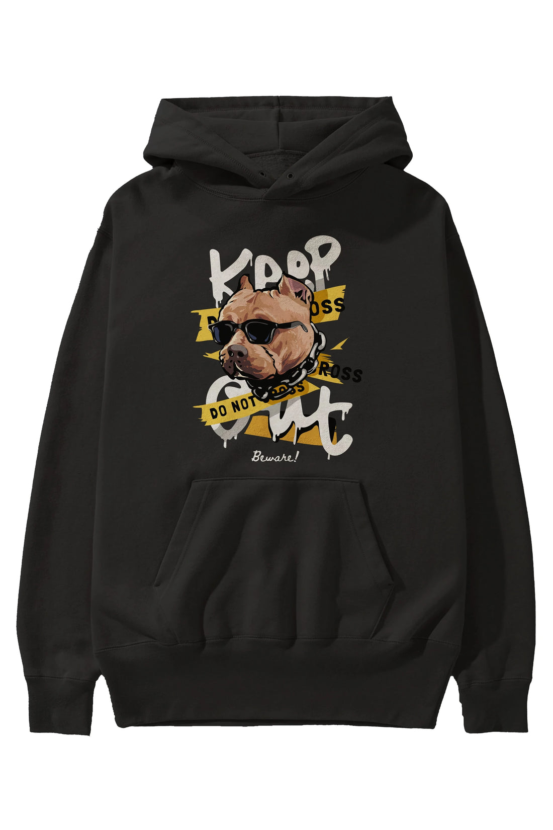 Teddy Bear Keep Ön Baskılı Hoodie Oversize Kapüşonlu Sweatshirt Erkek Kadın Unisex