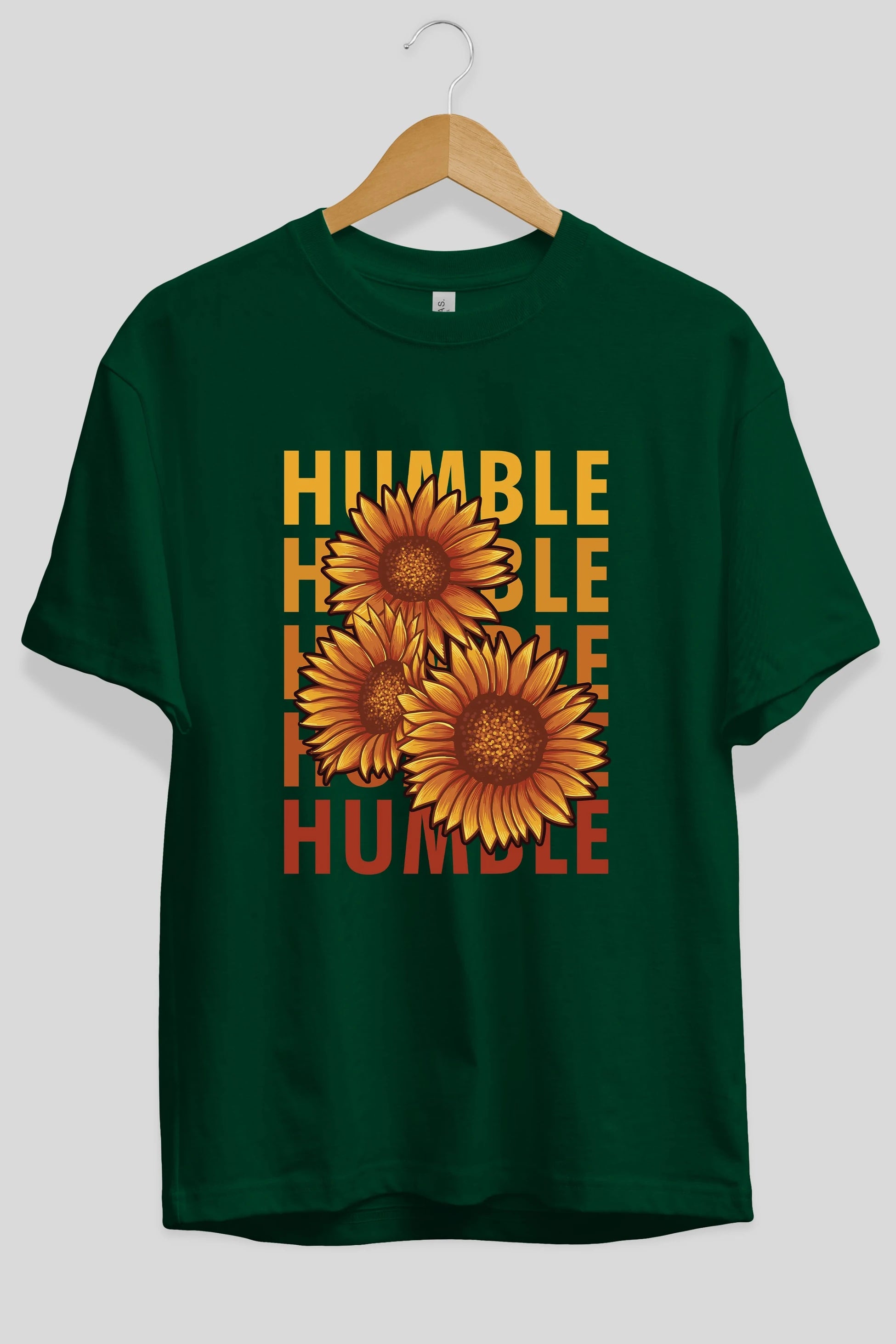 Humble 2 Ön Baskılı Oversize t-shirt Erkek Kadın Unisex
