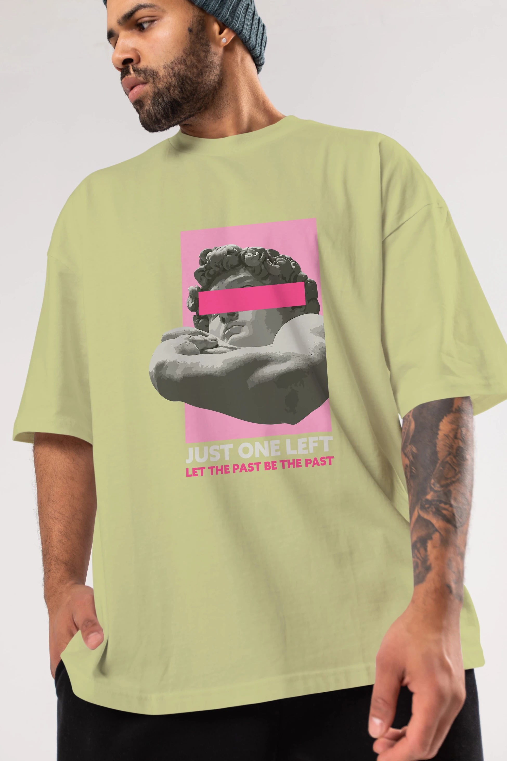 Just One Left Ön Baskılı Oversize t-shirt Erkek Kadın Unisex