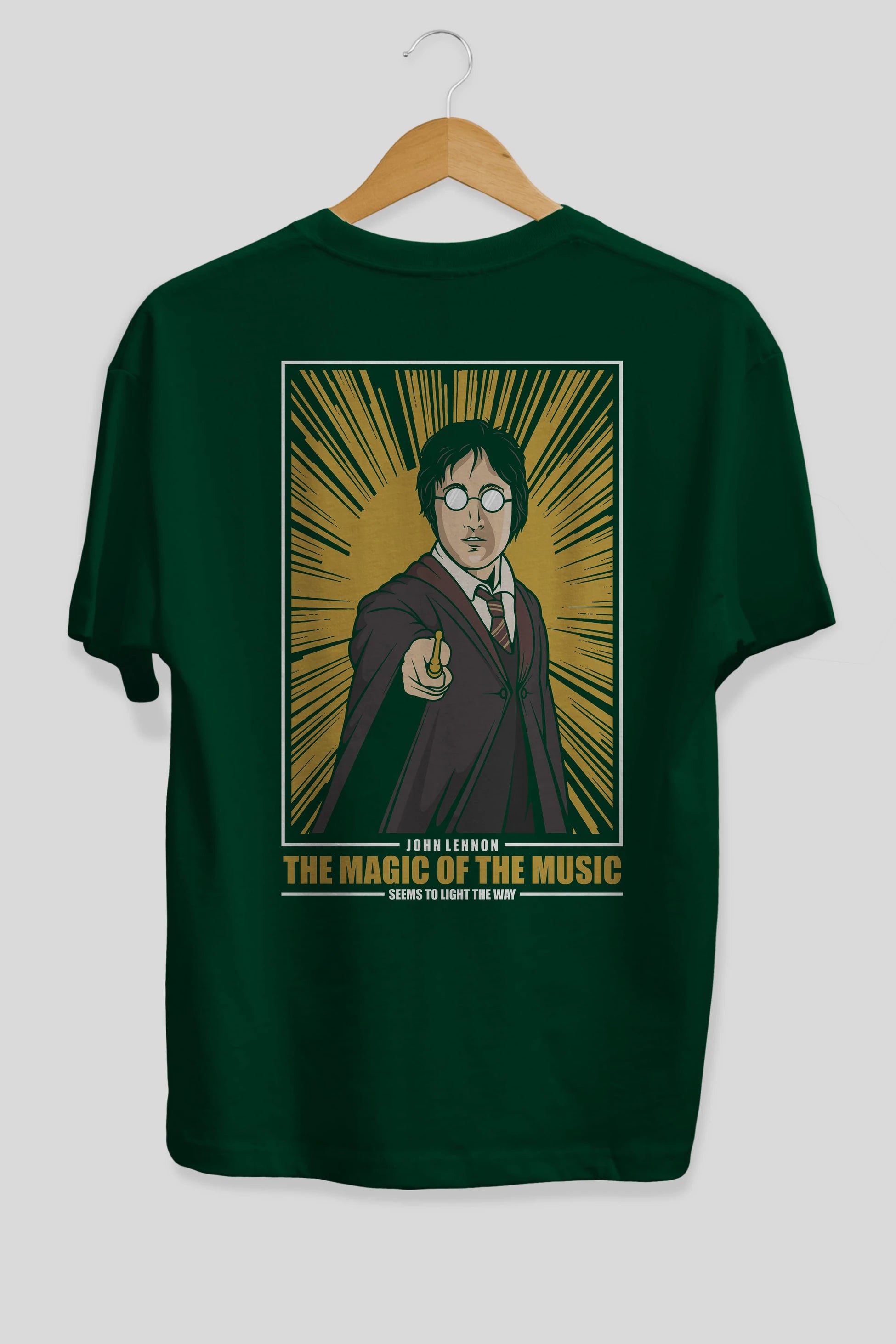John Potter Arka Baskılı Oversize t-shirt Erkek Kadın Unisex %100 Pamuk tişort