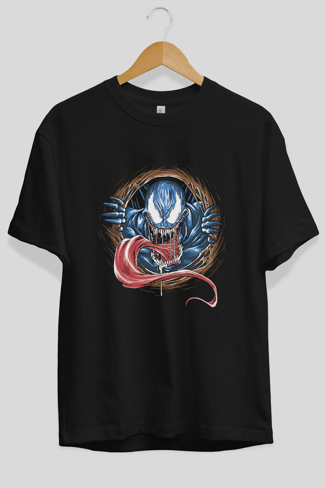 Venom (7) Ön Baskılı Oversize t-shirt Erkek Kadın Unisex %100 Pamuk Bisiklet Yaka tişort