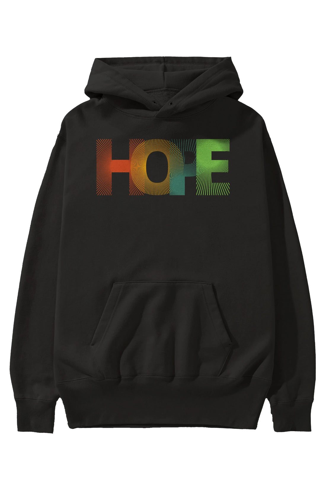 Hope Ön Baskılı Oversize Hoodie Kapüşonlu Sweatshirt Erkek Kadın Unisex