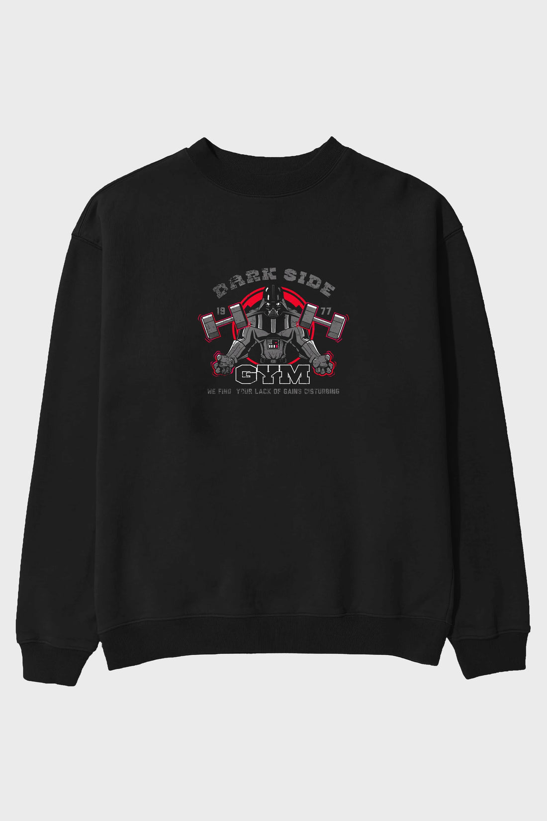 Darth Vader GYM Ön Baskılı Oversize Sweatshirt Erkek Kadın Unisex