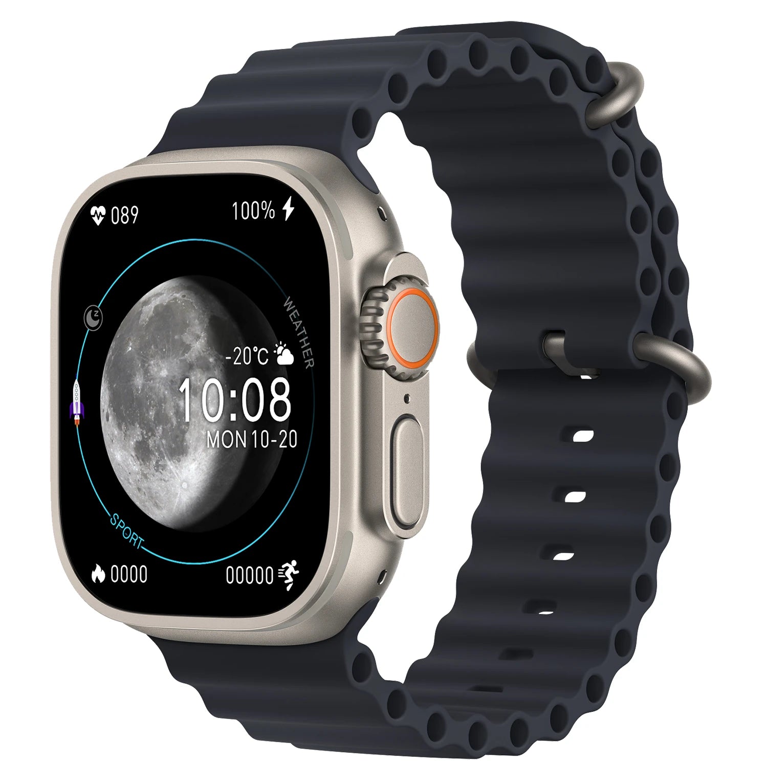 WATCH Ultra HK8 PRO MAX ( Toplamda 3 Kordonlu )