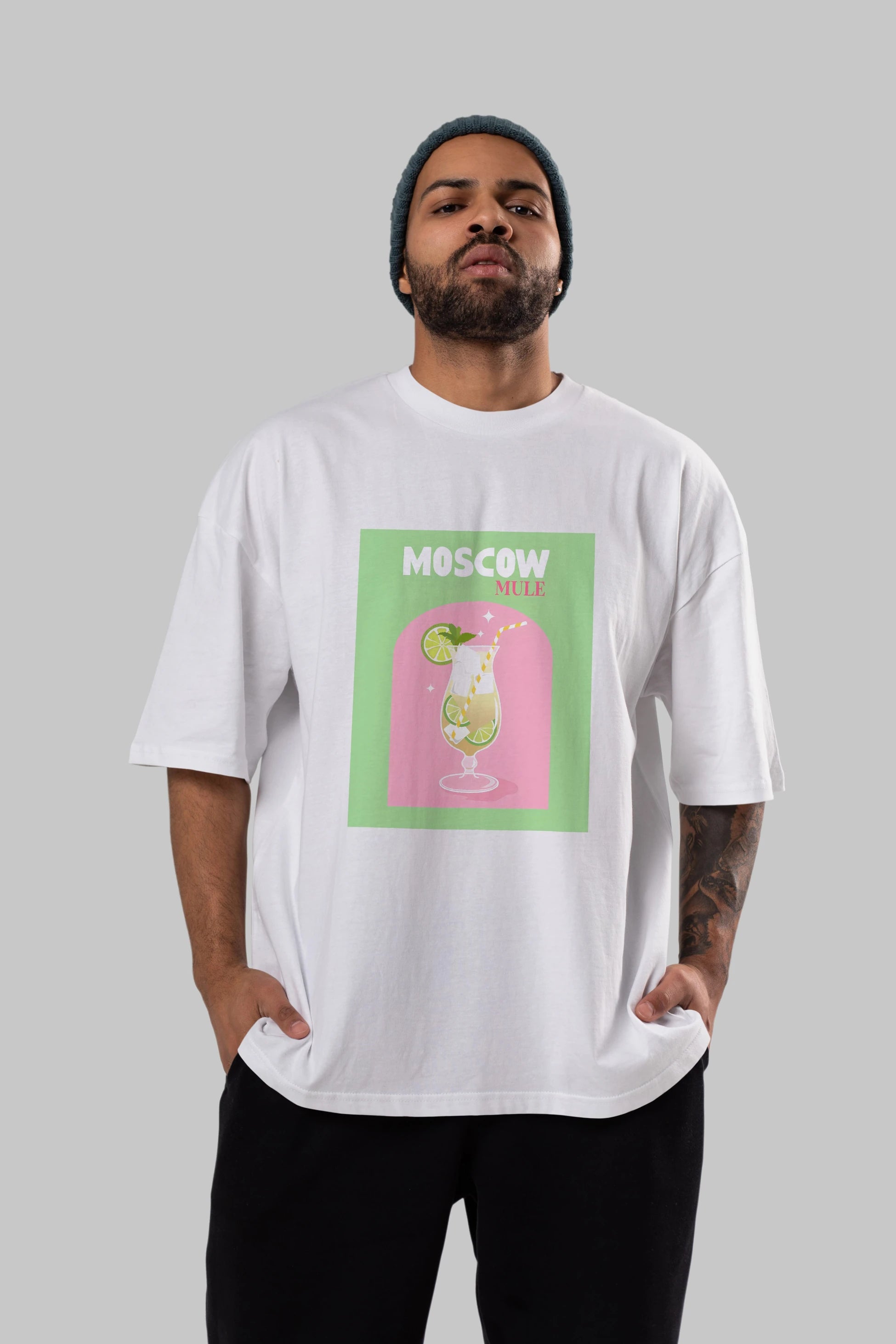 Moscow Mule 5 Ön Baskılı Oversize t-shirt Erkek Kadın Unisex %100 Pamuk Bisiklet Yaka tişort