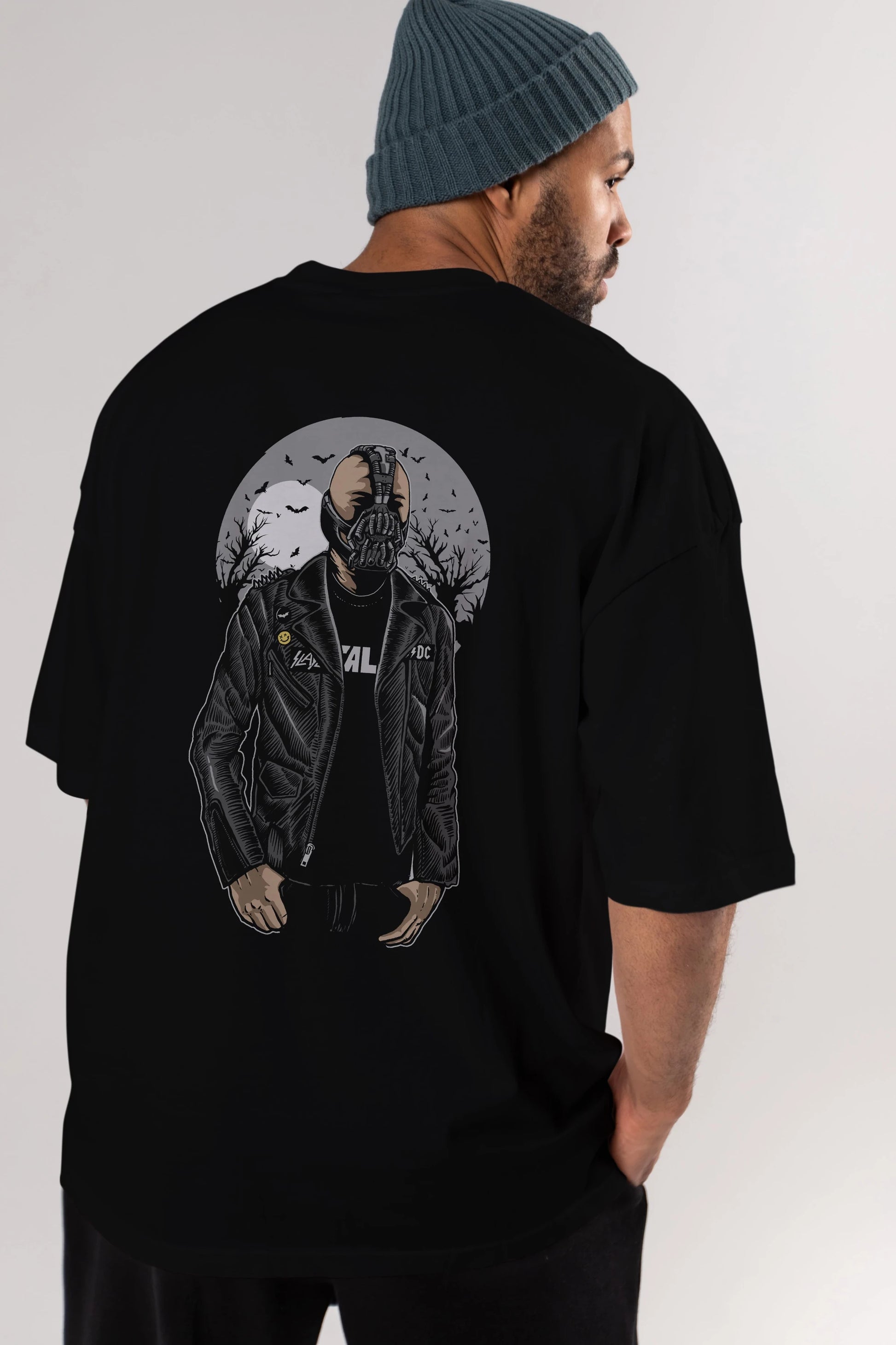 Bane Arka Baskılı Oversize t-shirt Erkek Kadın Unisex %100 Pamuk
