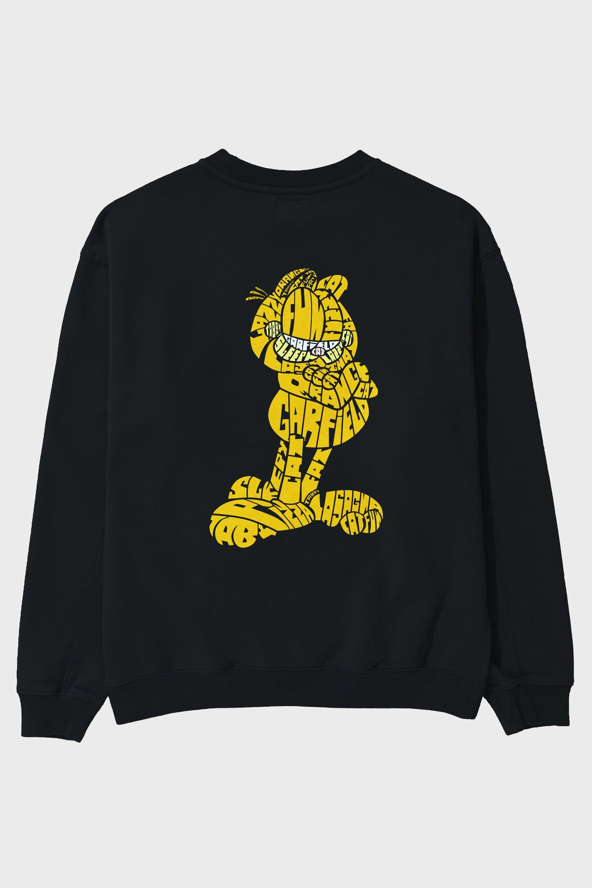 Garfield Arka Baskılı Oversize Sweatshirt Erkek Kadın Unisex