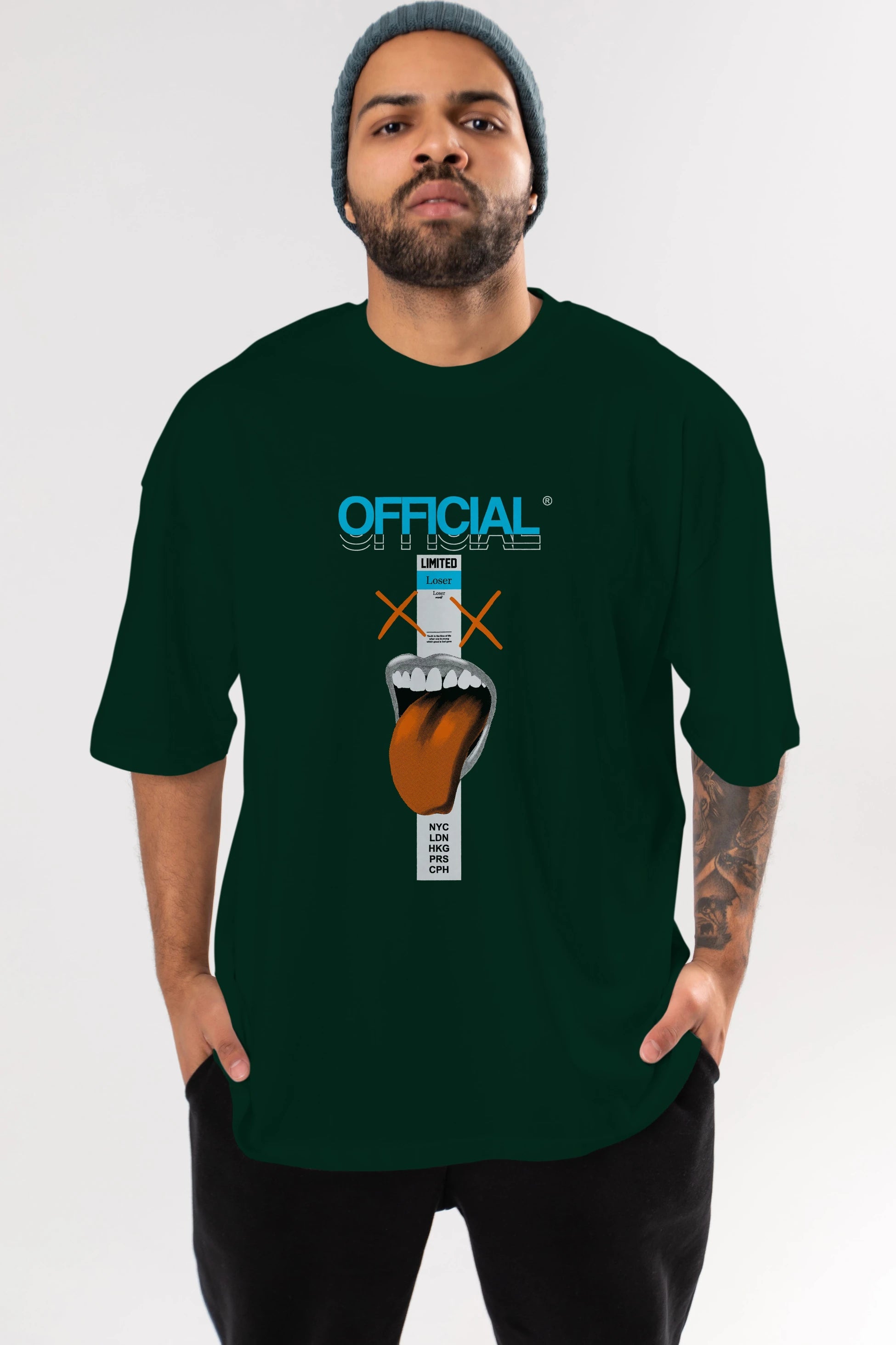 Official Loser Ön Baskılı Oversize t-shirt Erkek Kadın Unisex