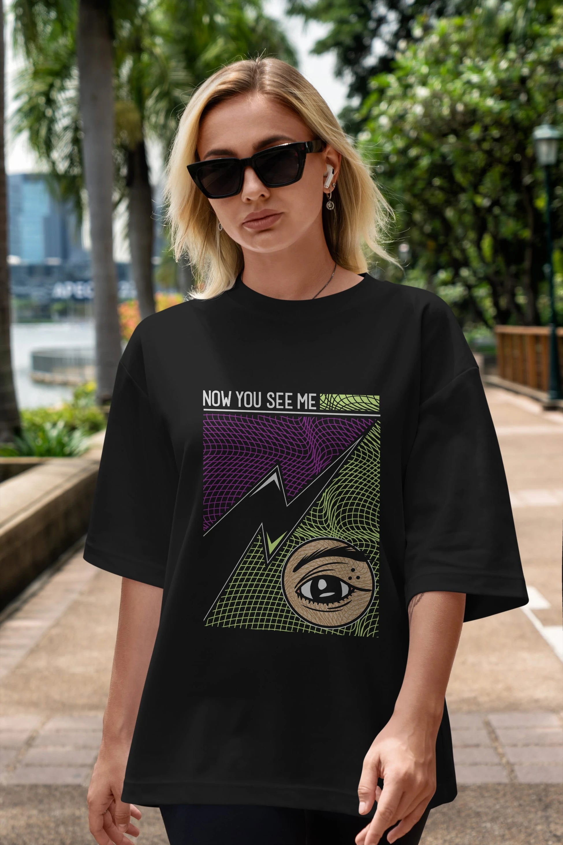 Now You See Me Ön Baskılı Oversize t-shirt Erkek Kadın Unisex