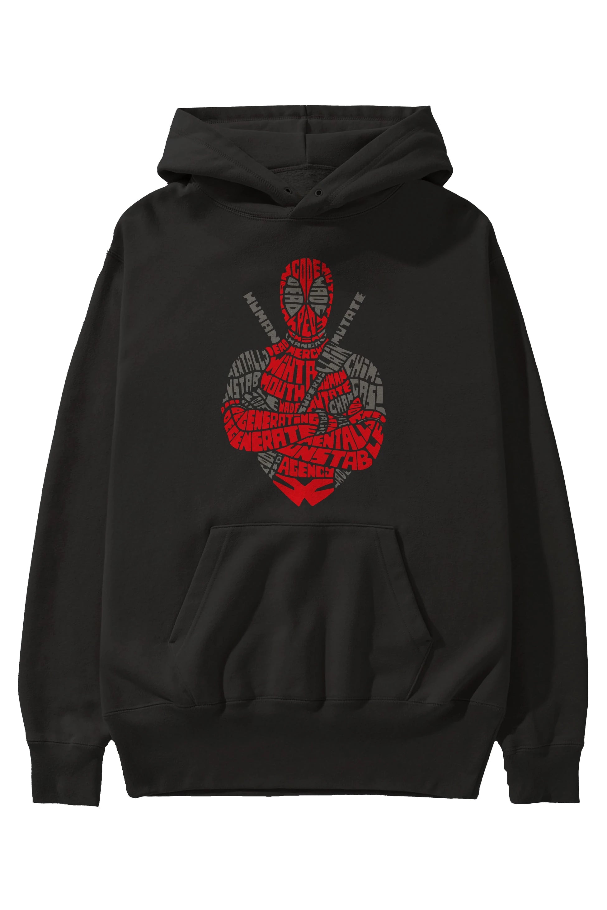 Deadpool (16) Ön Baskılı Hoodie Oversize Kapüşonlu Sweatshirt Erkek Kadın Unisex