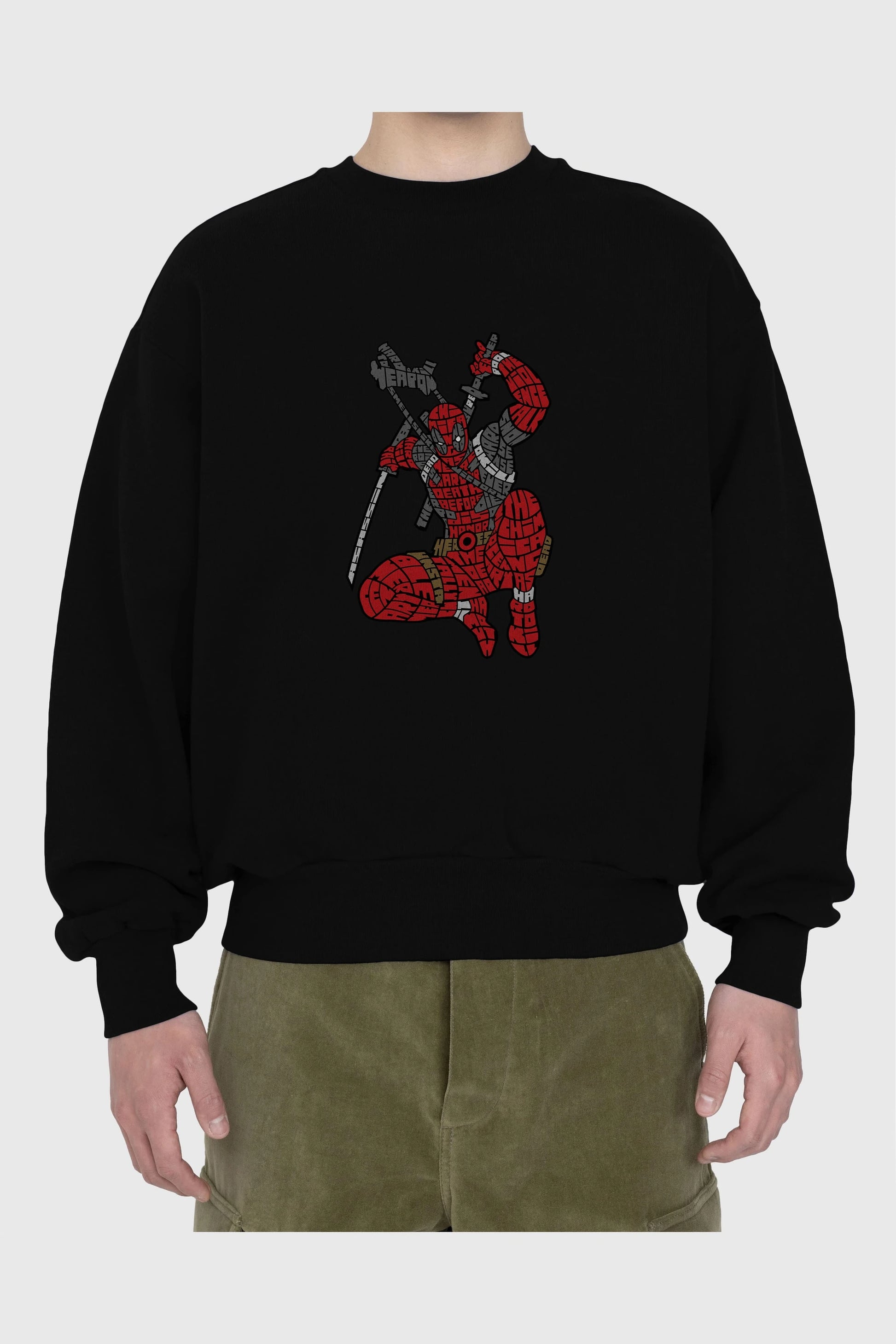 Chimichanga Ön Baskılı Oversize Sweatshirt Erkek Kadın Unisex