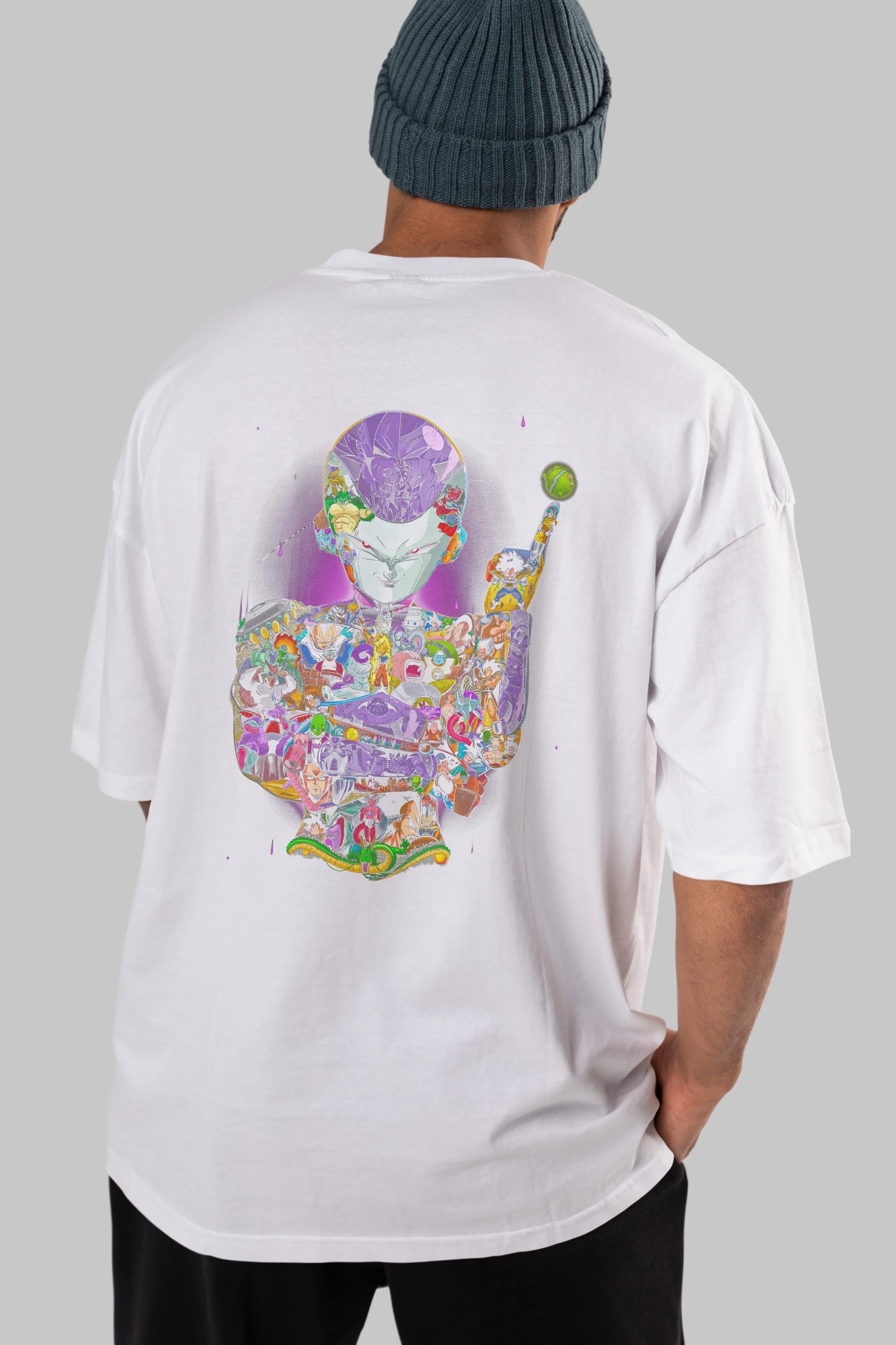 DRAGON BALL ART (4) Anime Arka Baskılı Oversize t-shirt Erkek Kadın Unisex