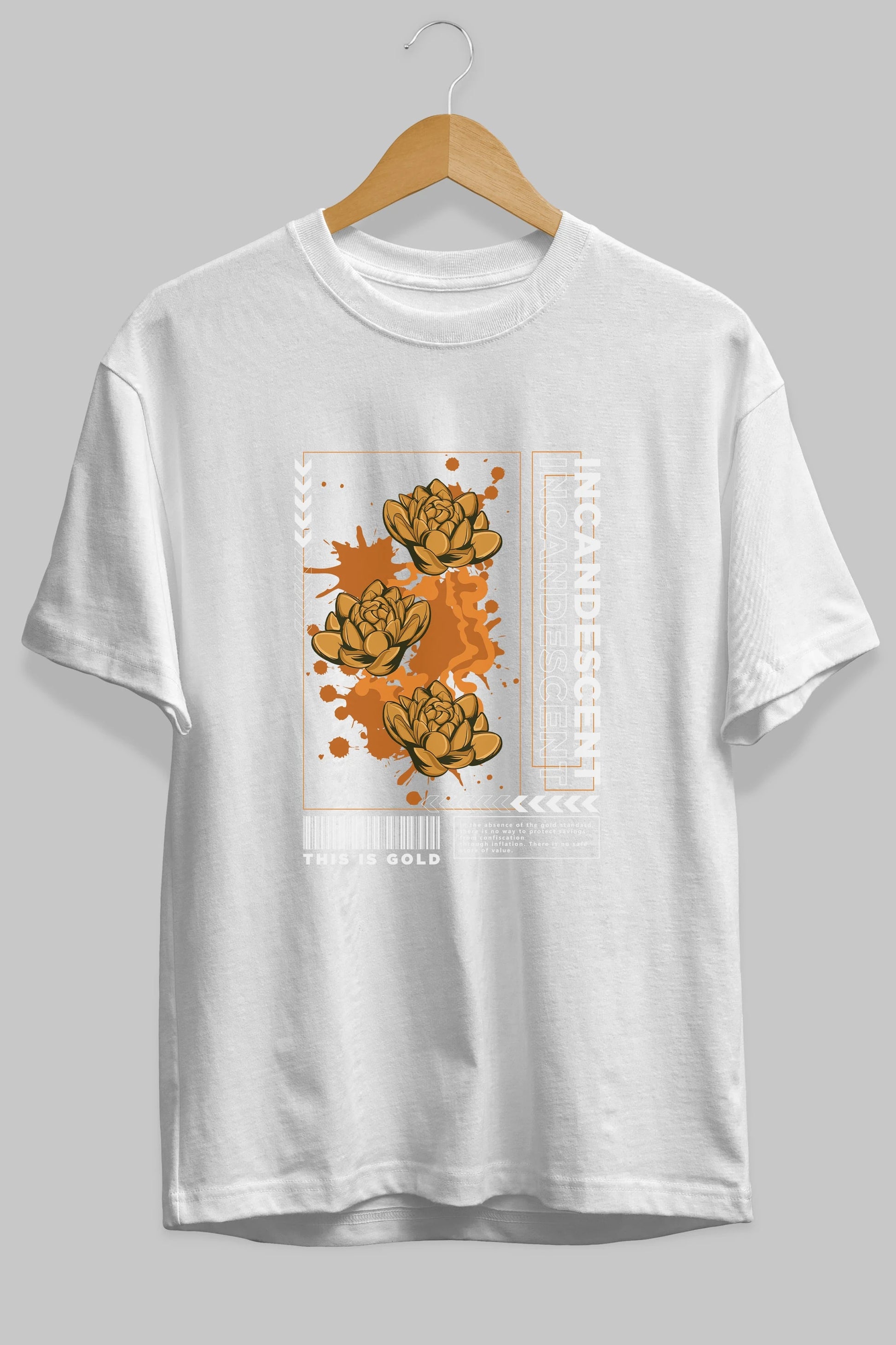 Incandescent Ön Baskılı Oversize t-shirt Erkek Kadın Unisex