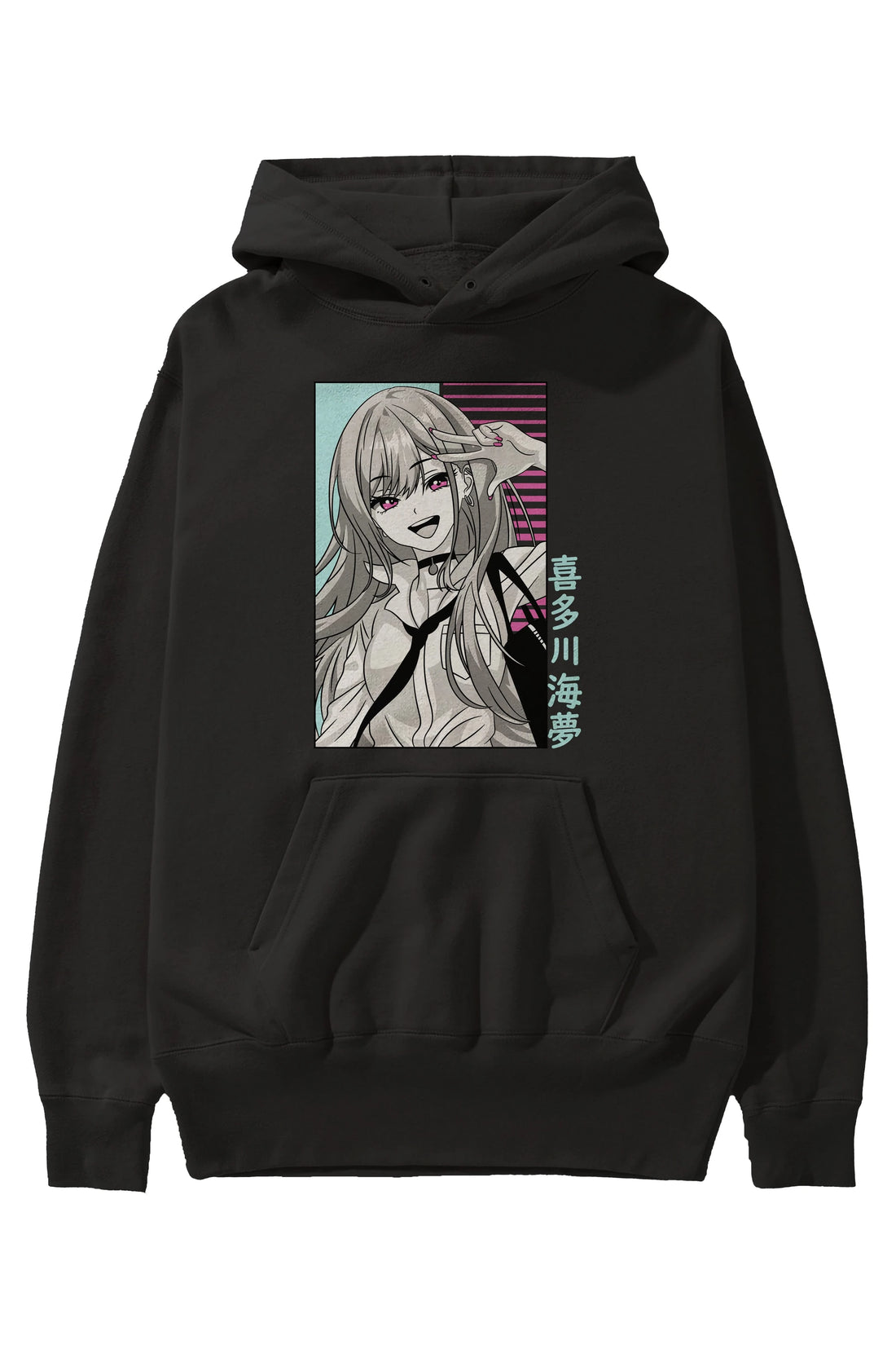 Marin Kitagawa 1 Anime Ön Baskılı Hoodie Oversize Kapüşonlu Sweatshirt Erkek Kadın Unisex