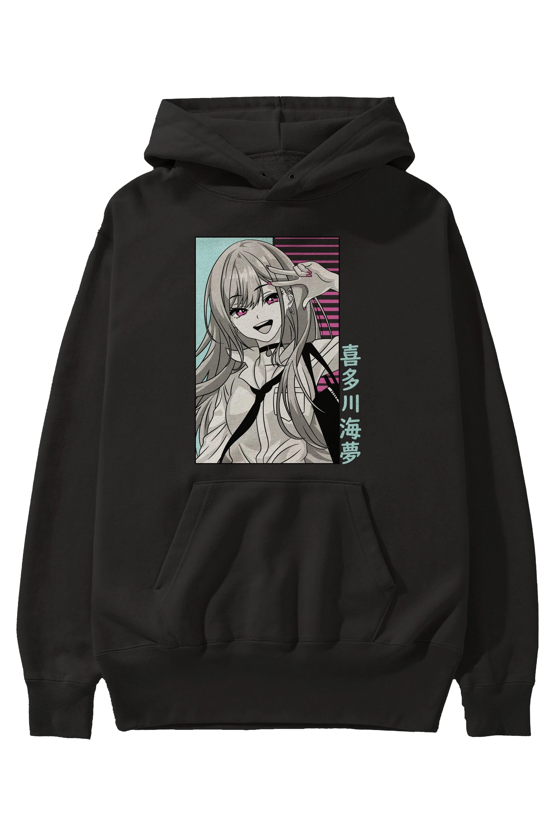 Marin Kitagawa 1 Anime Ön Baskılı Hoodie Oversize Kapüşonlu Sweatshirt Erkek Kadın Unisex
