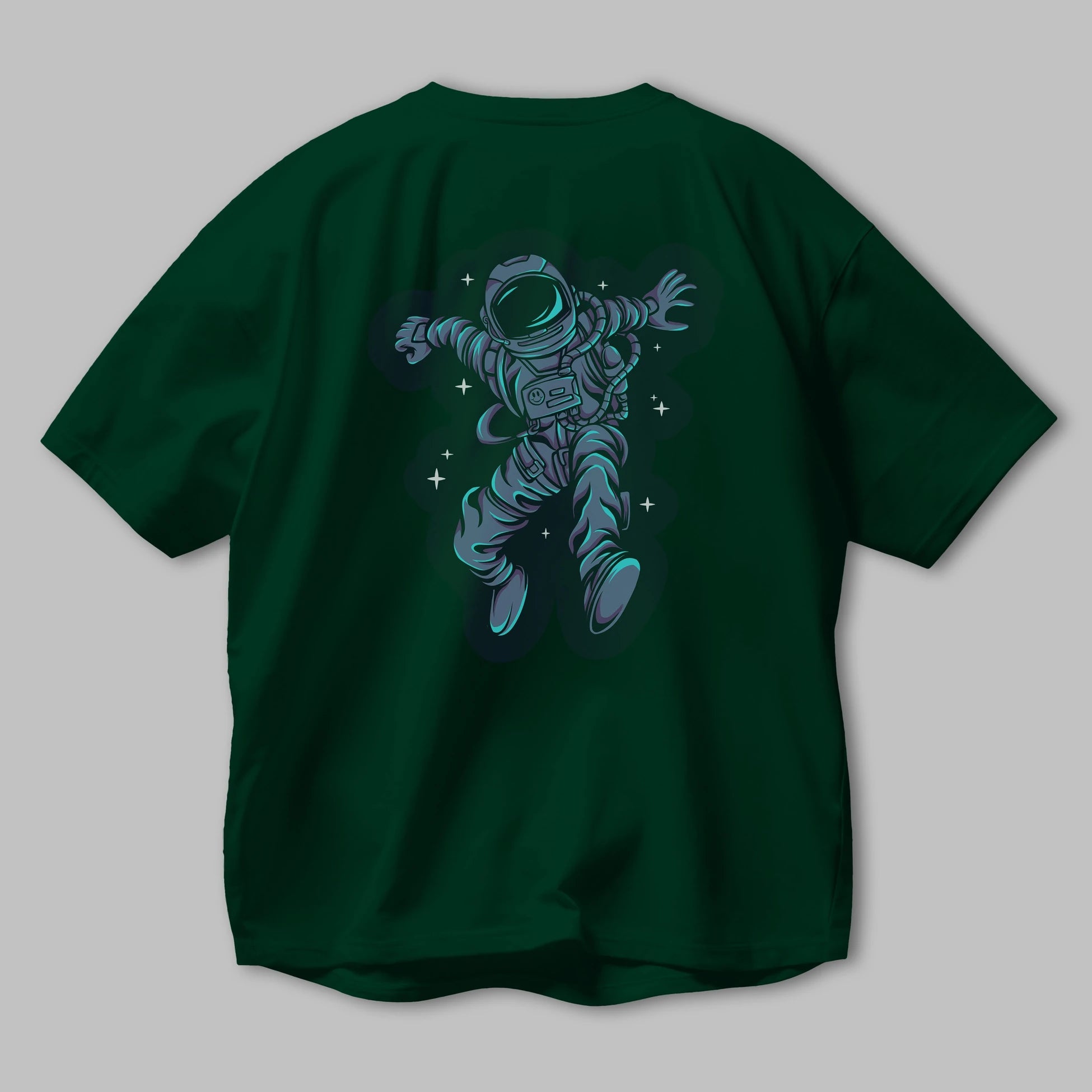 Astrostars sticker Arka Baskılı Oversize t-shirt Erkek Kadın Unisex