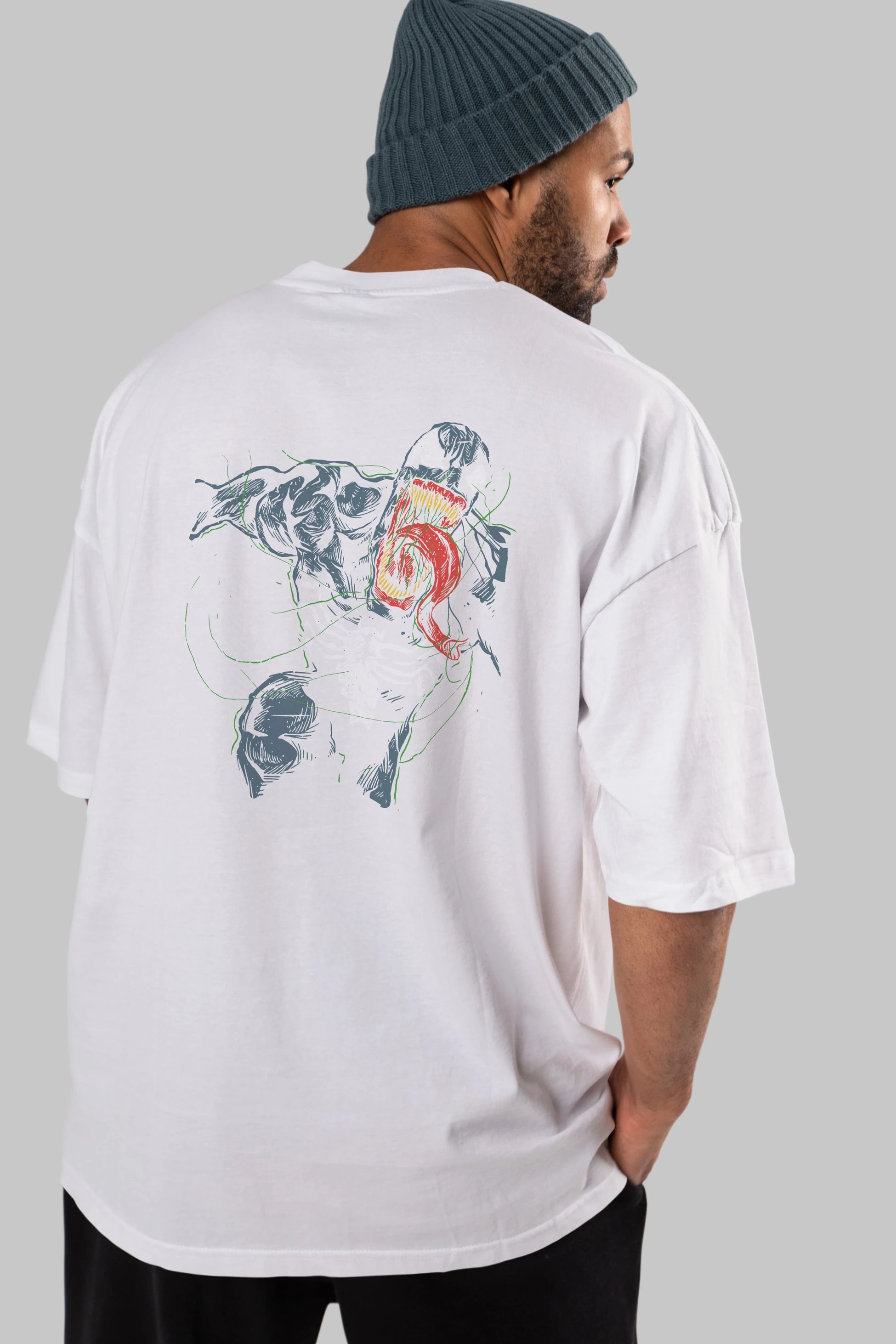 Venom (6) Arka Baskılı Oversize t-shirt Erkek Kadın Unisex %100 Pamuk Bisiklet Yaka tişort