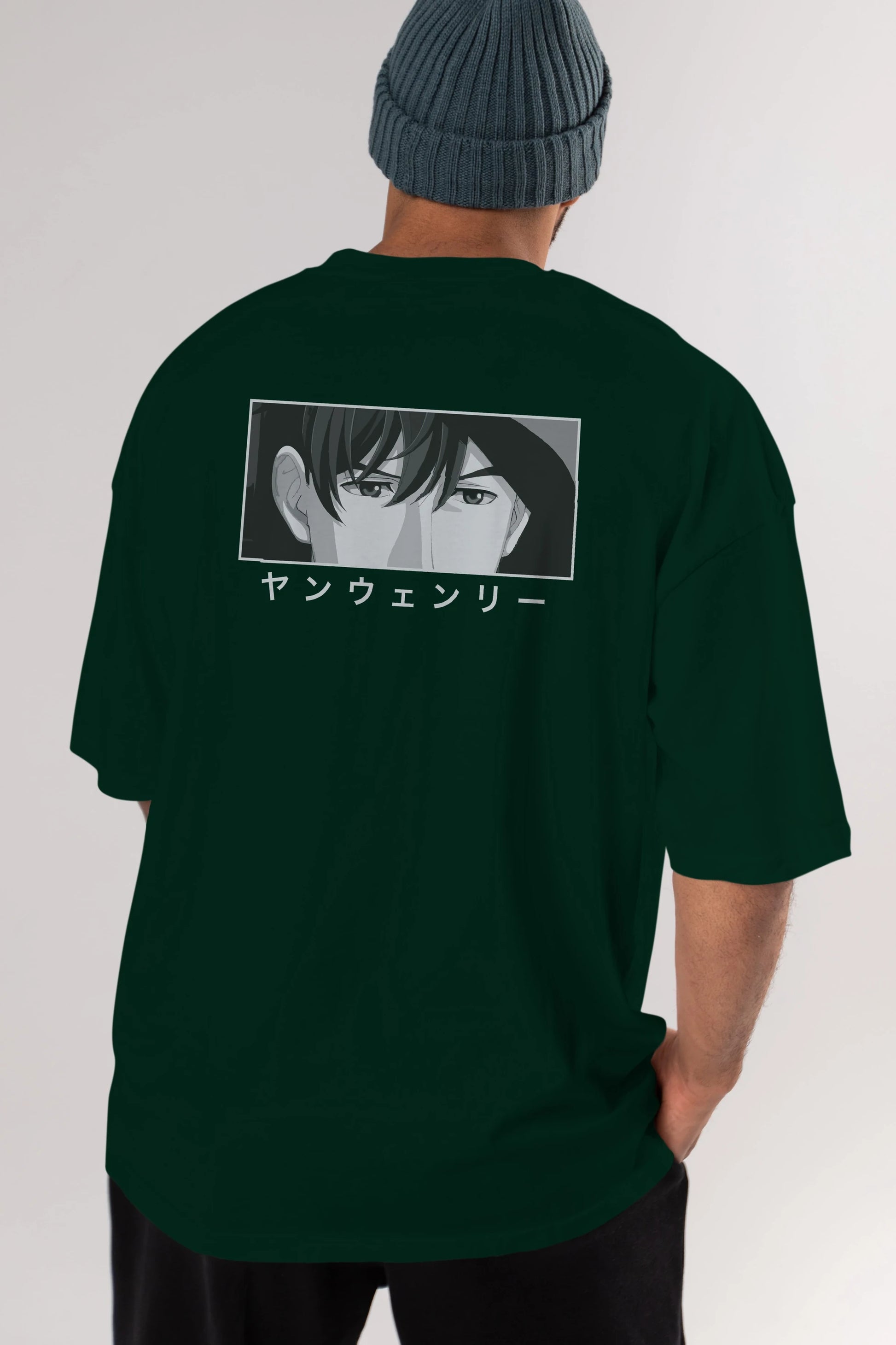 Wen-li Yang 1 Anime Arka Baskılı Oversize t-shirt Erkek Kadın Unisex
