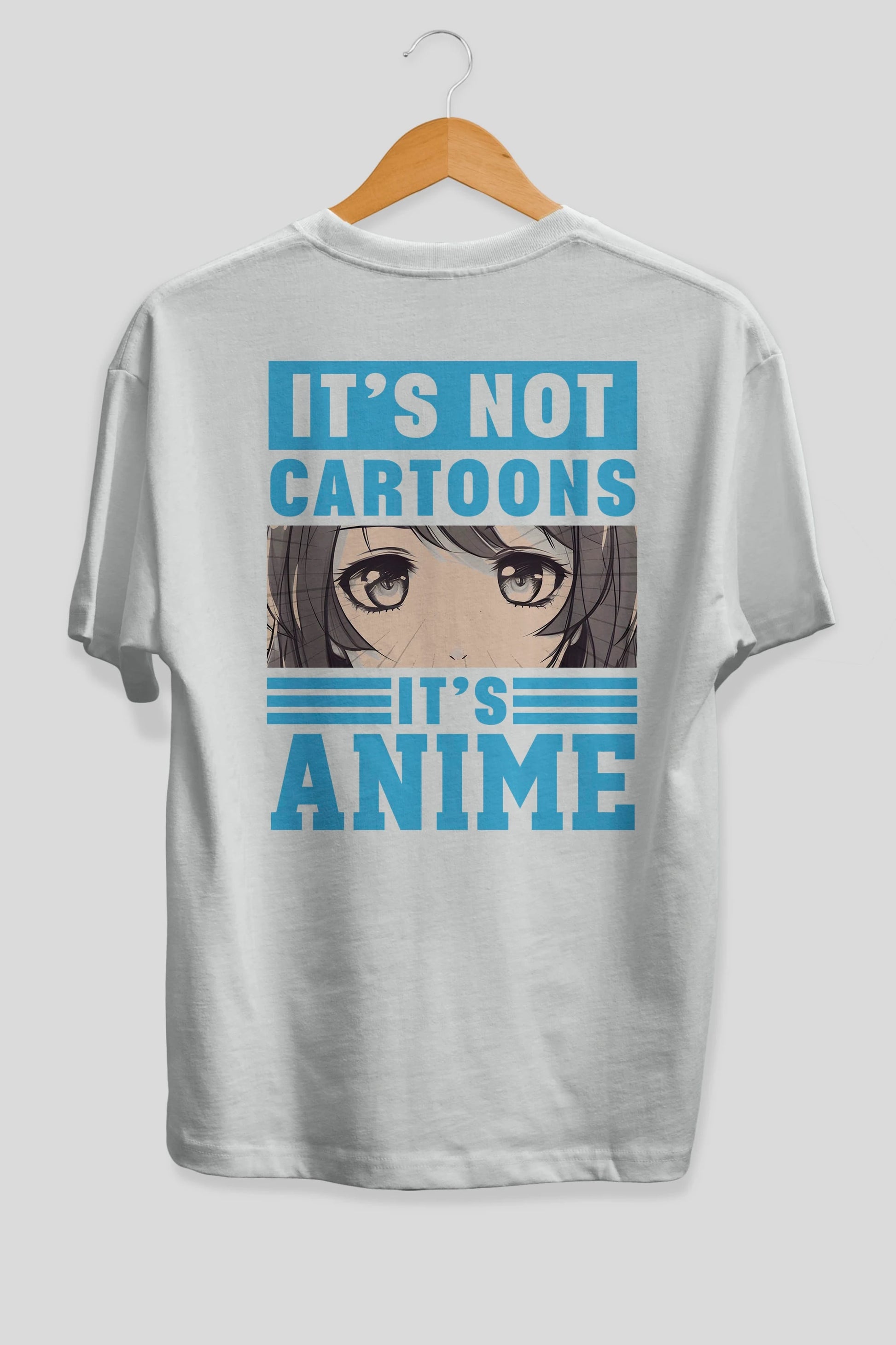Its Anime Anime Arka Baskılı Oversize t-shirt Erkek Kadın Unisex %100 pamuk tişort