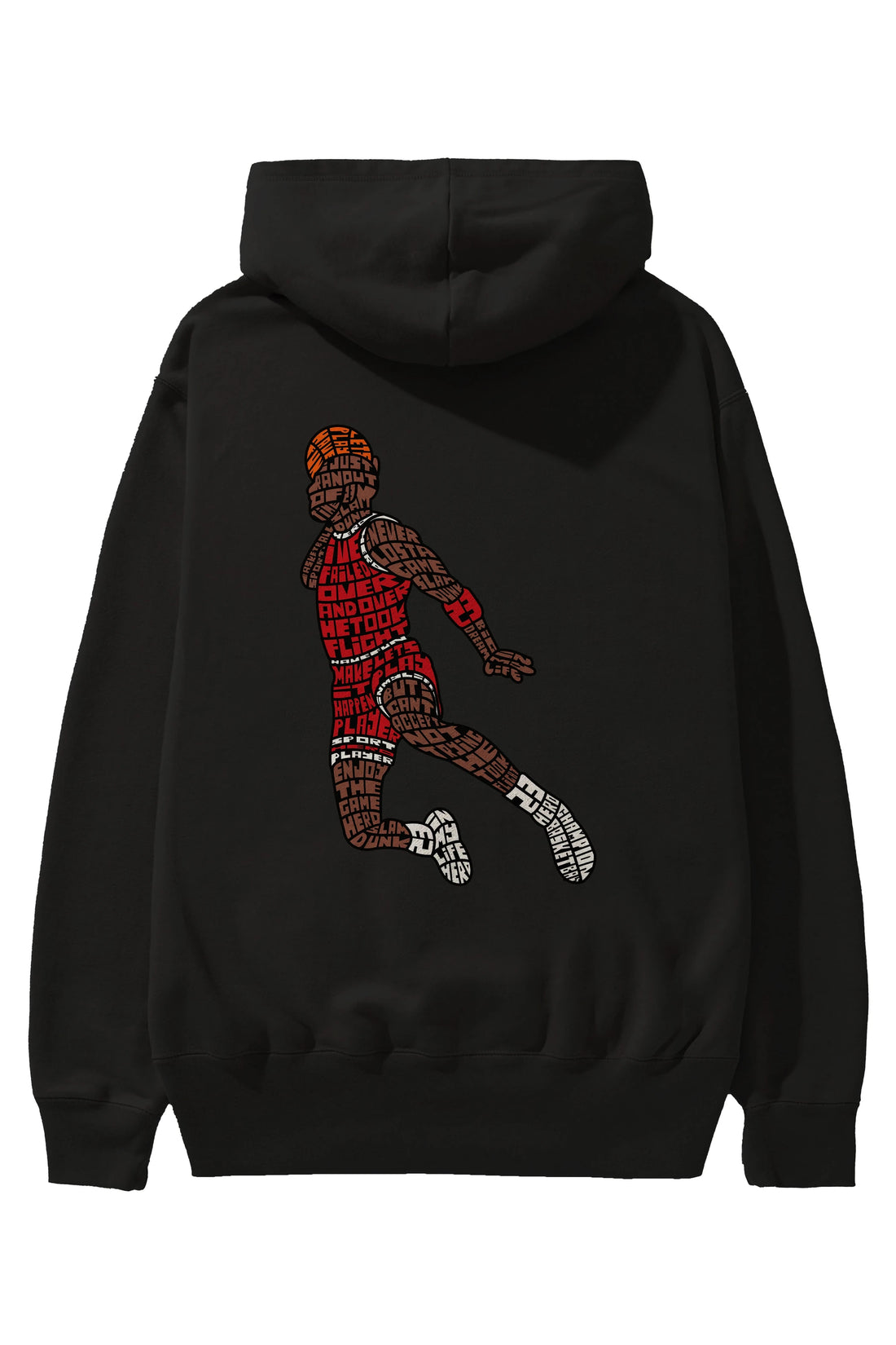Slamdunk Arka Baskılı Hoodie Oversize Kapüşonlu Sweatshirt Erkek Kadın Unisex
