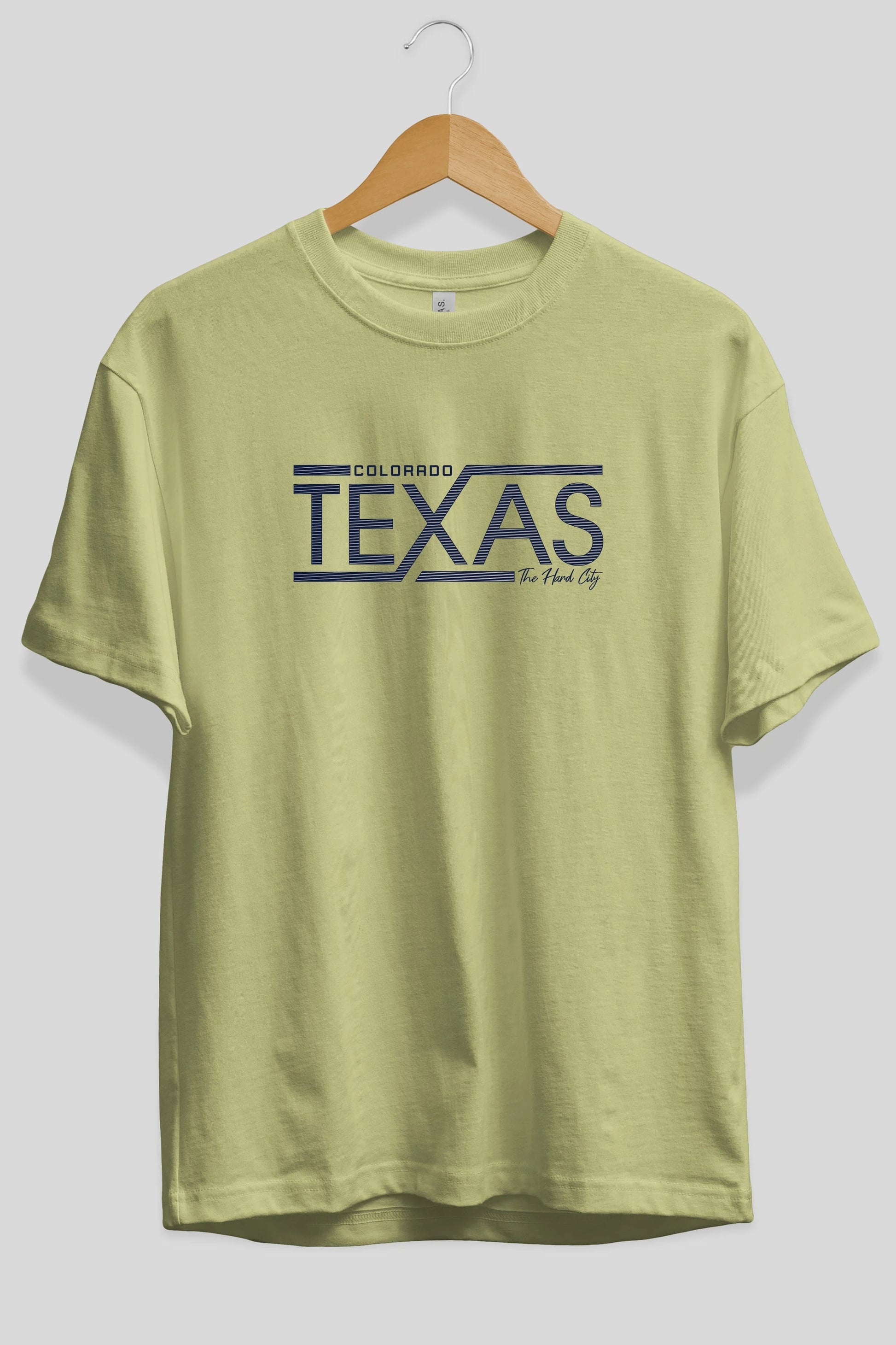 Texas Ön Baskılı Oversize t-shirt Erkek Kadın Unisex