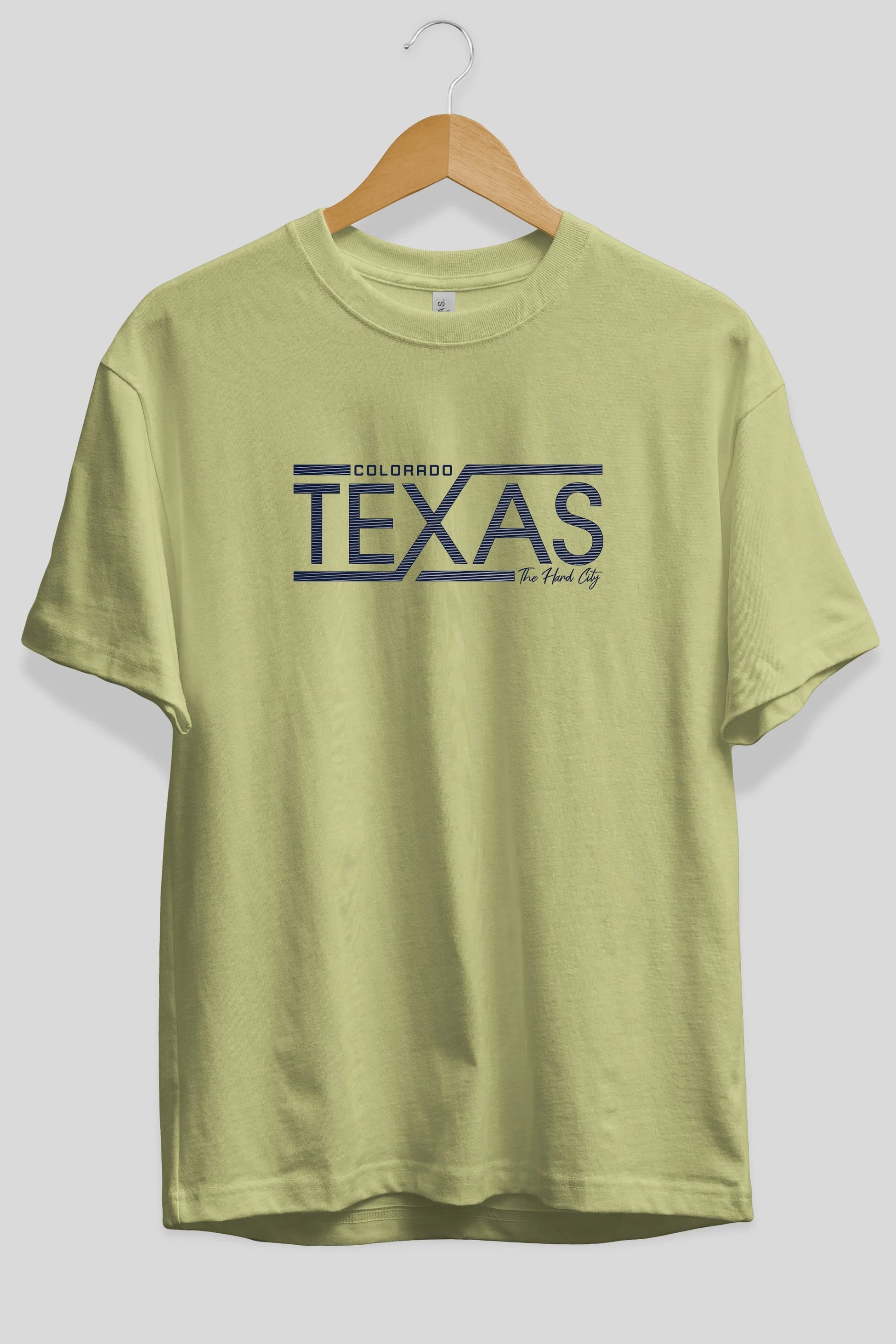 Texas Ön Baskılı Oversize t-shirt Erkek Kadın Unisex