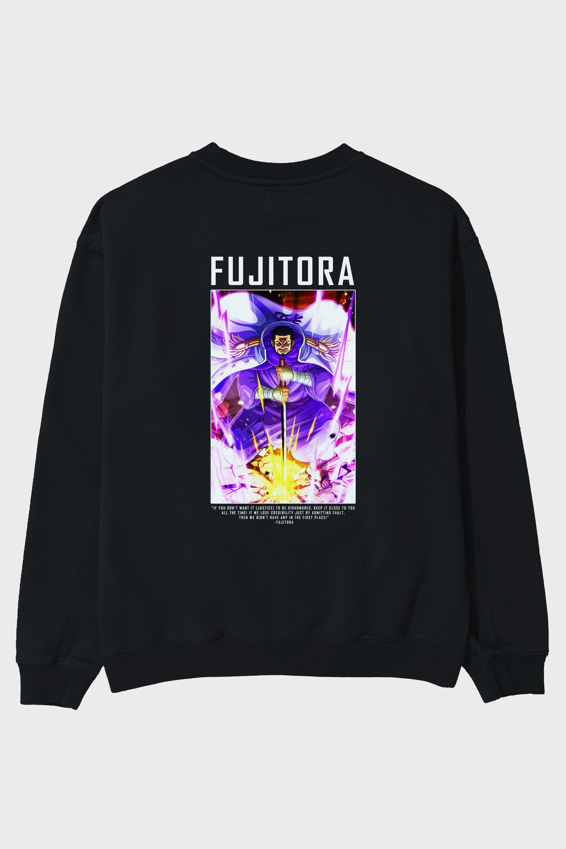 Issho Arka Baskılı Anime Oversize Sweatshirt Erkek Kadın Unisex