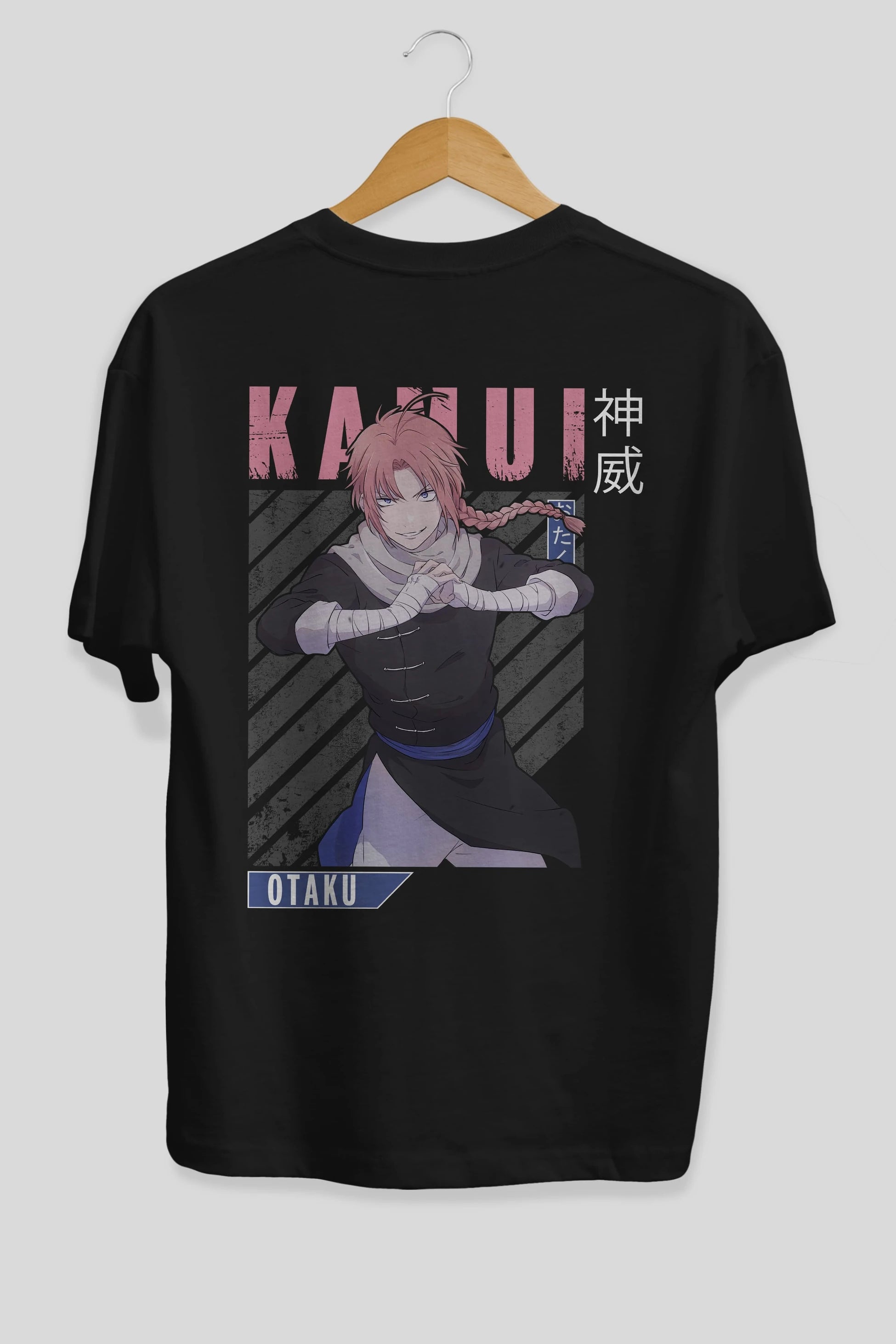 Kamui GINTAMA Anime Arka Baskılı Oversize t-shirt Erkek Kadın Unisex