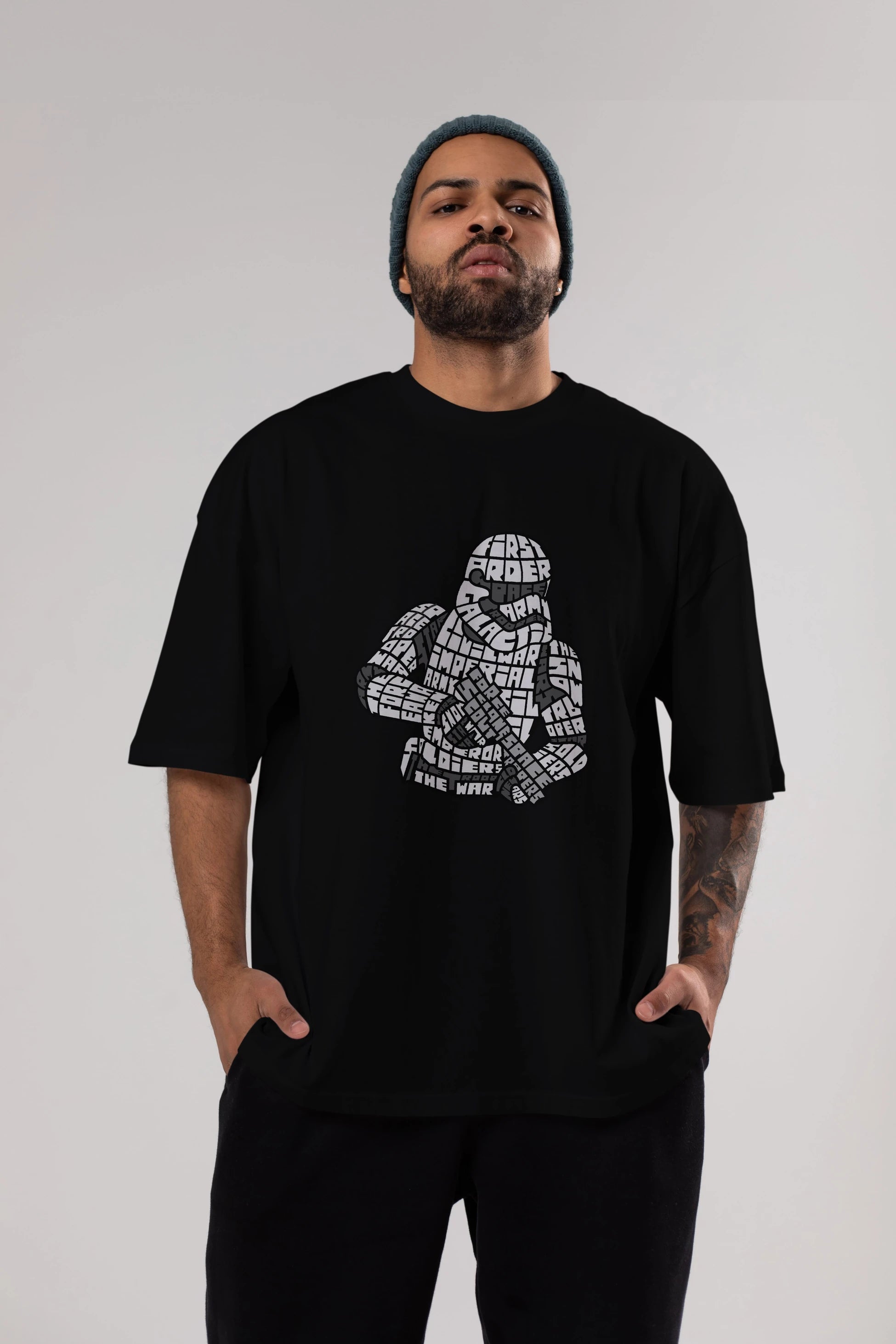 First Order Ön Baskılı Oversize t-shirt %100 pamuk Erkek Kadın Unisex