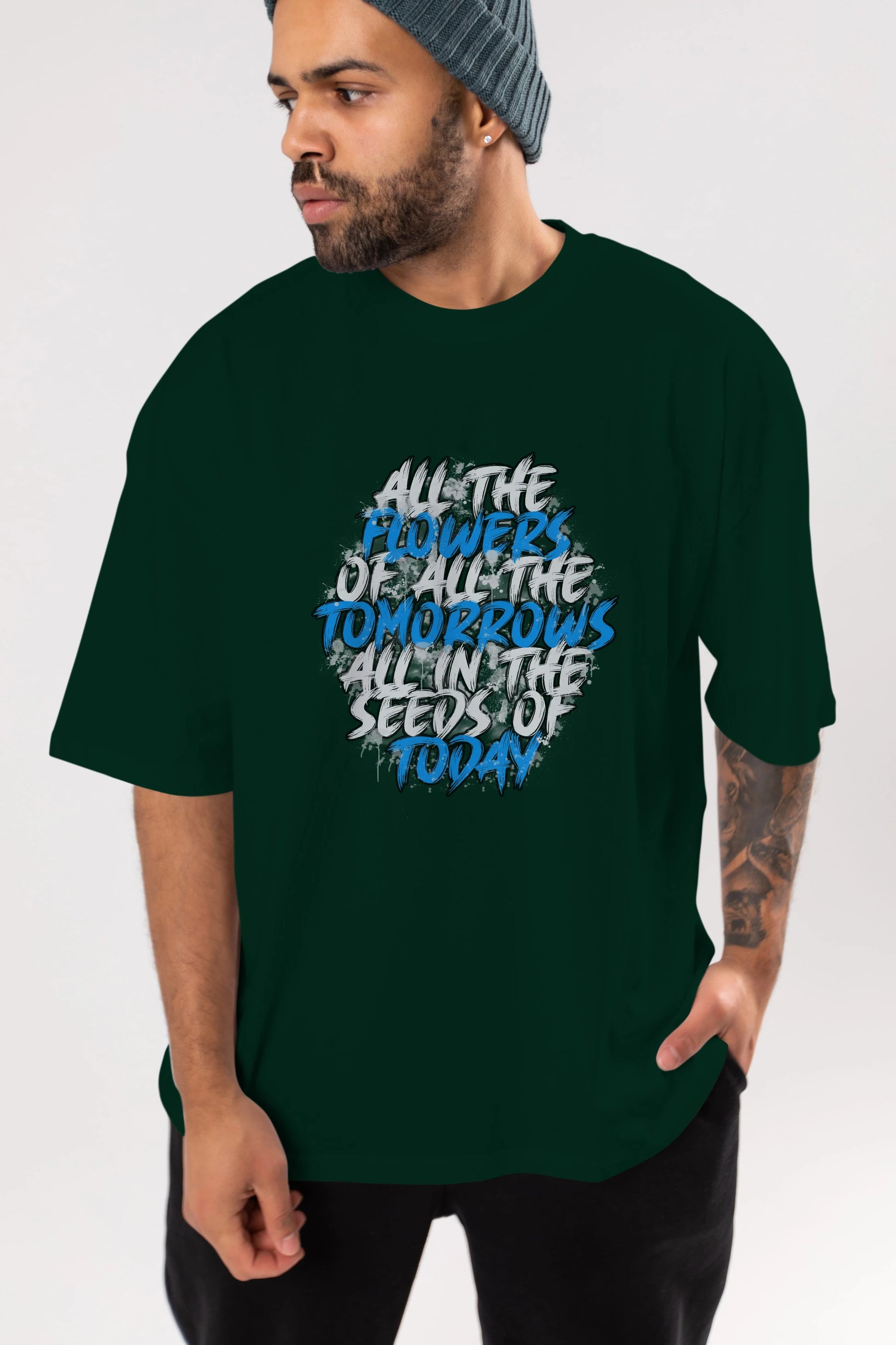 All The Flowers Of All The Tomorrows Ön Baskılı Oversize t-shirt Erkek Kadın Unisex