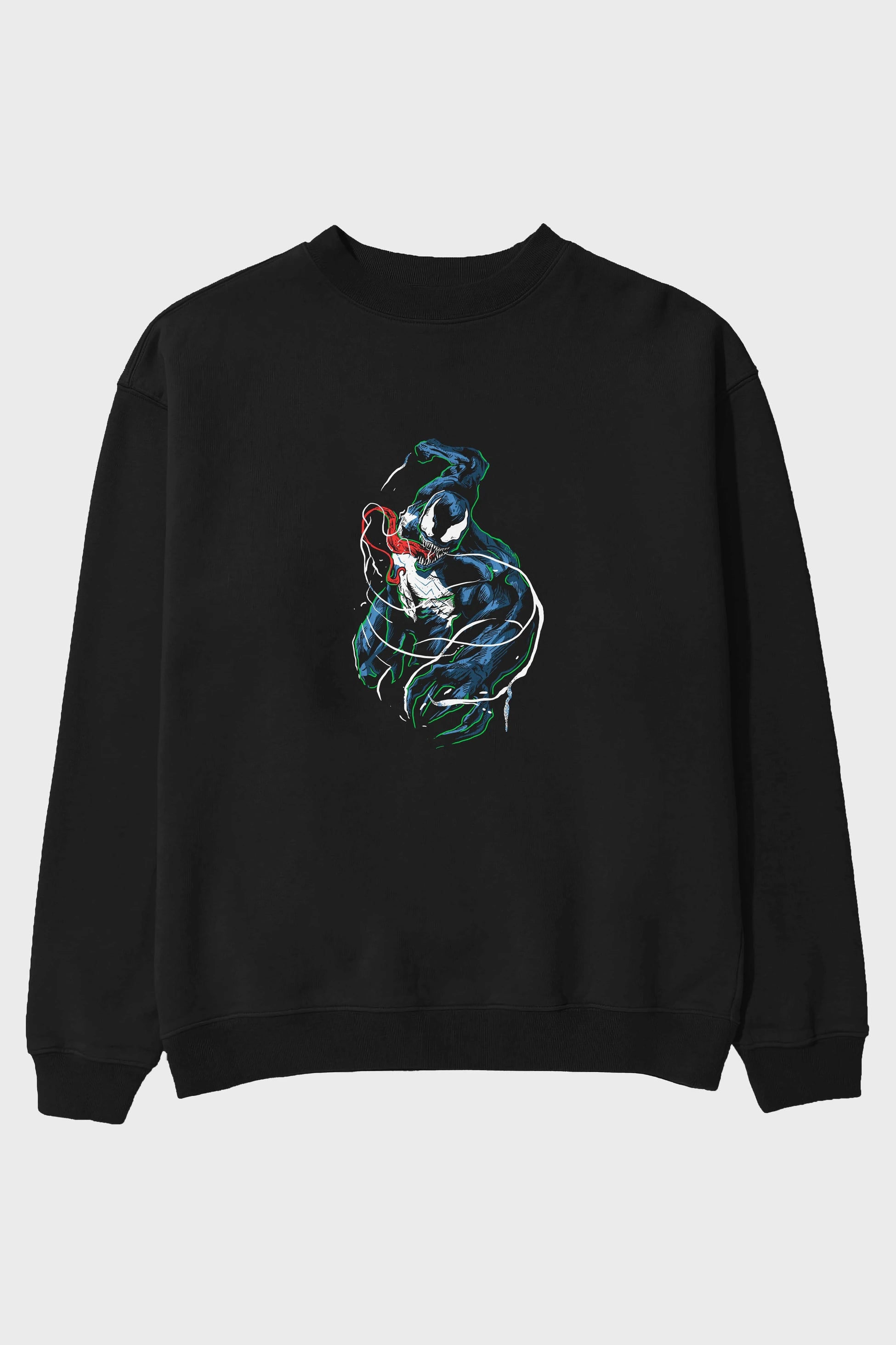 Venom (5) Ön Baskılı Oversize Sweatshirt Erkek Kadın Unisex
