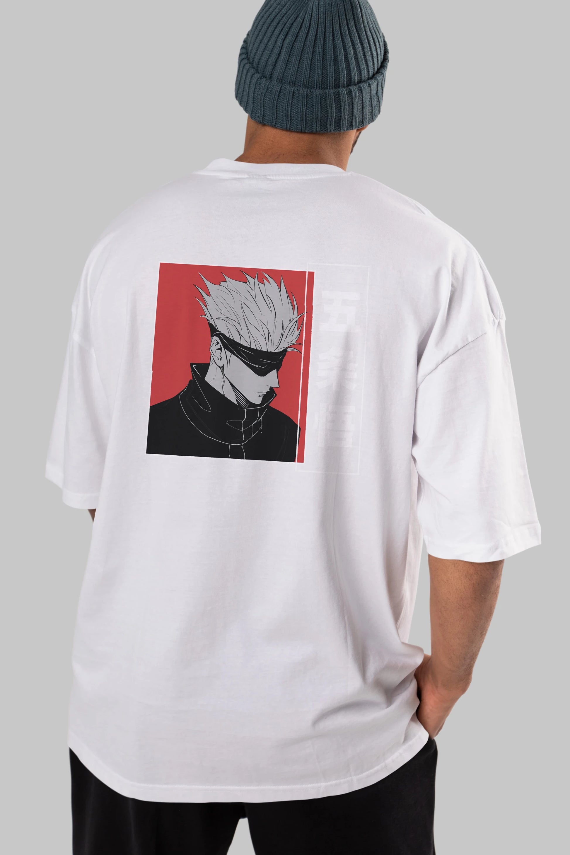 JUJUTSU KAISEN 2 Anime Arka Baskılı Oversize t-shirt Erkek Kadın Unisex