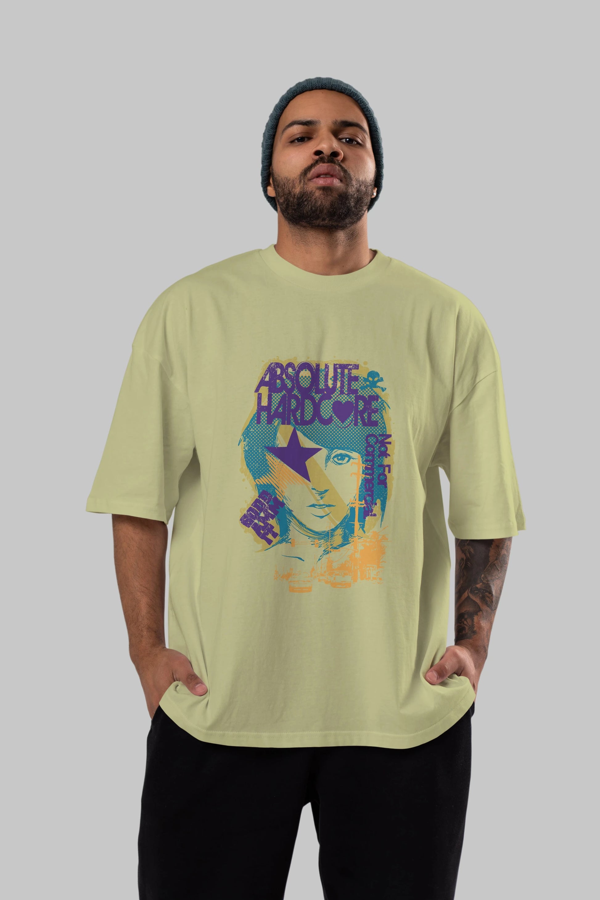 Absolute Hardcore Ön Baskılı Oversize t-shirt Erkek Kadın Unisex