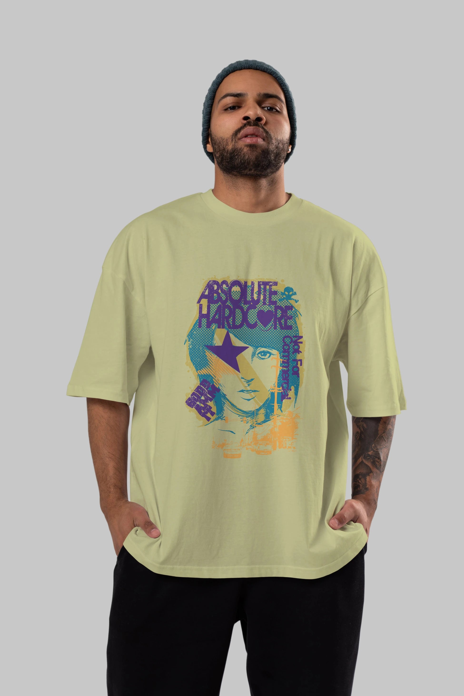 Absolute Hardcore Ön Baskılı Oversize t-shirt Erkek Kadın Unisex