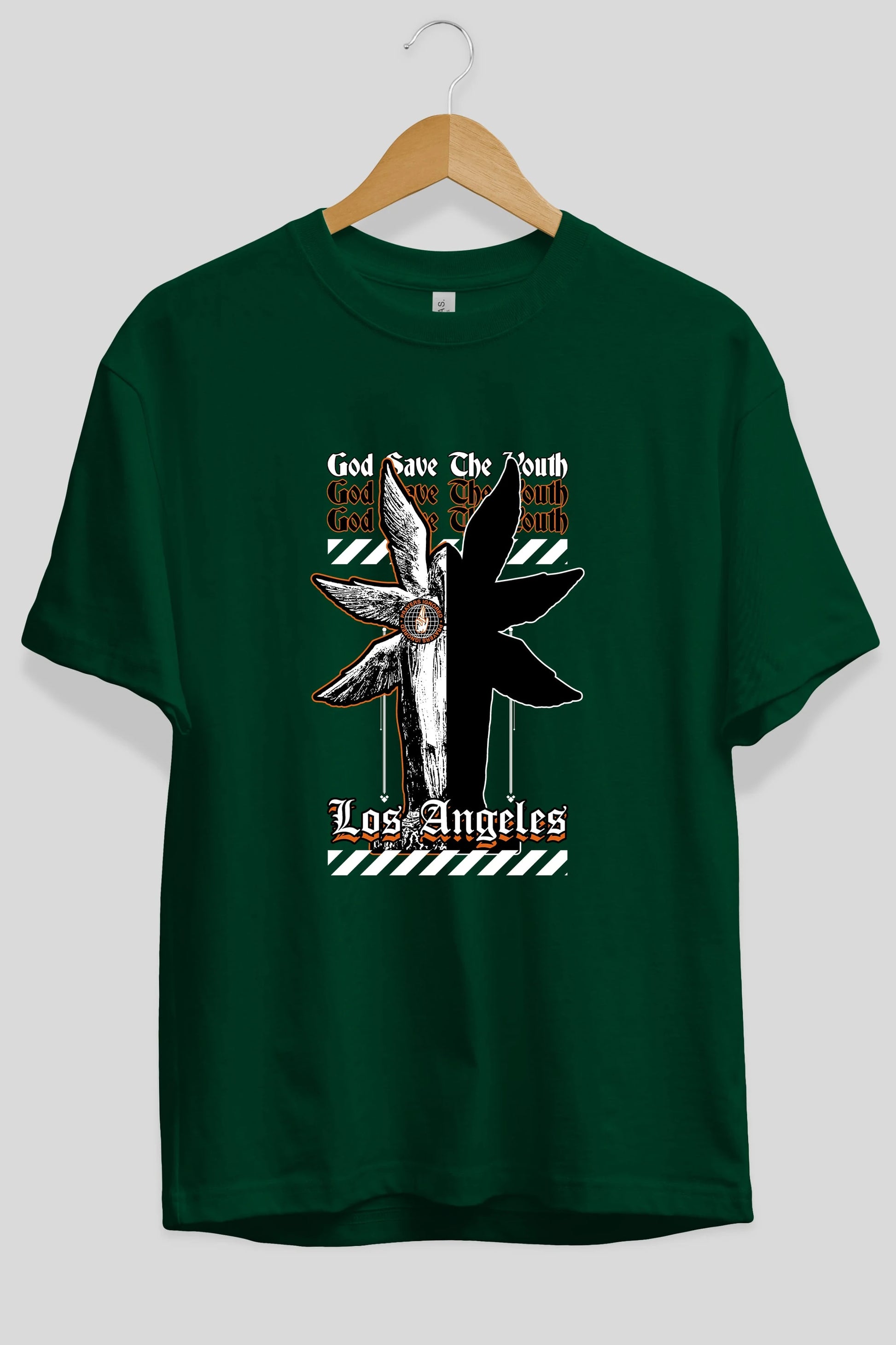 God Save The Youth Ön Baskılı Oversize t-shirt Erkek Kadın Unisex