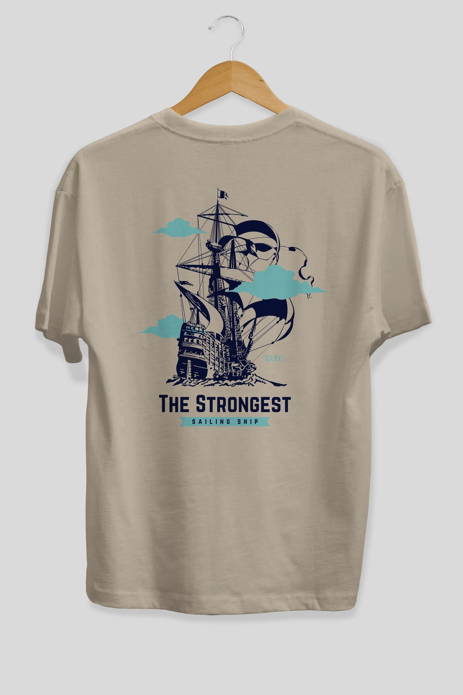 The Strongest Yazılı Arka Baskılı Oversize t-shirt Erkek Kadın Unisex