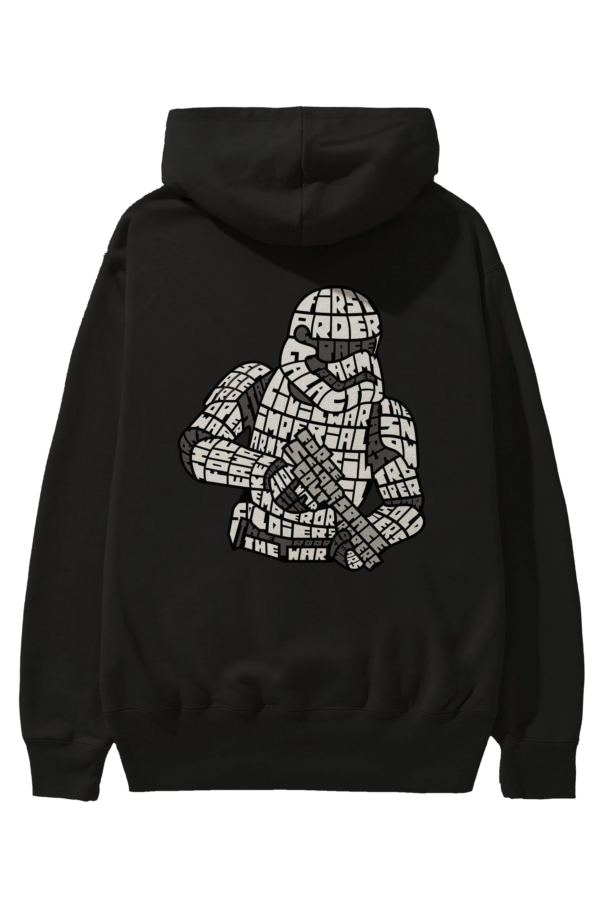 First Order Arka Baskılı Hoodie Oversize Kapüşonlu Sweatshirt Erkek Kadın Unisex
