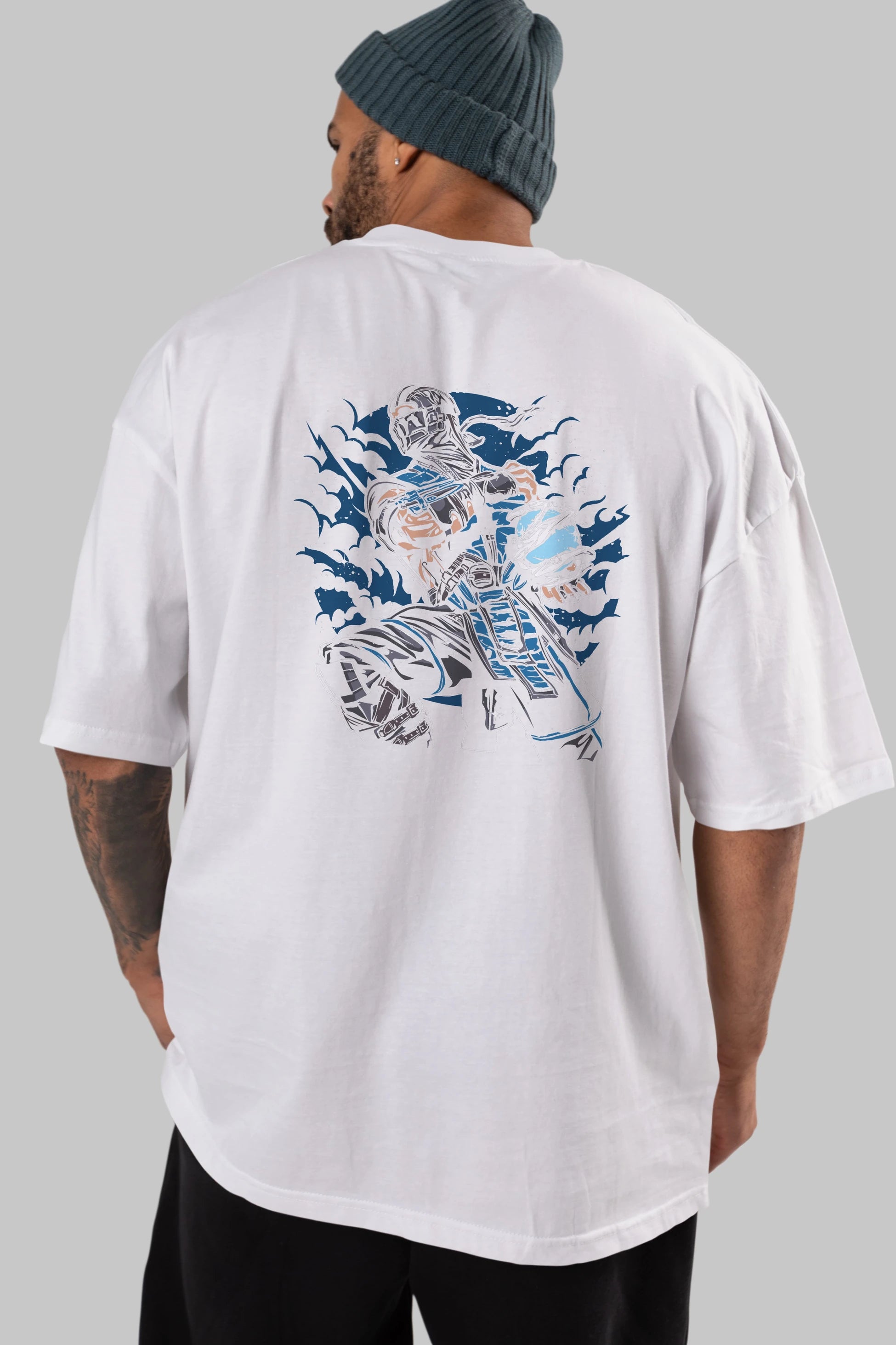Sub Zero Arka Baskılı Oversize t-shirt Erkek Kadın Unisex %100 Pamuk