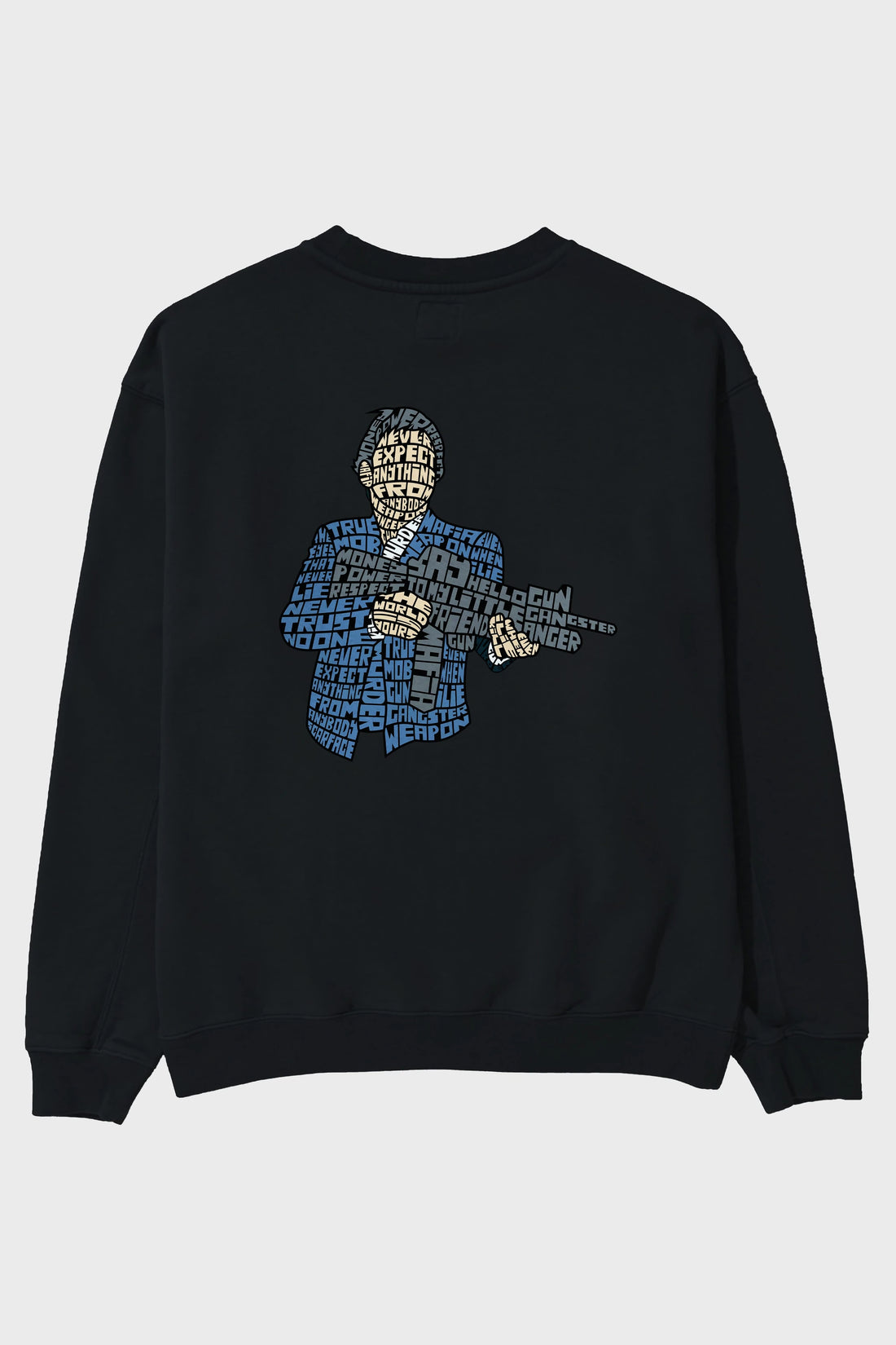 Mafia Arka Baskılı Oversize Sweatshirt Erkek Kadın Unisex