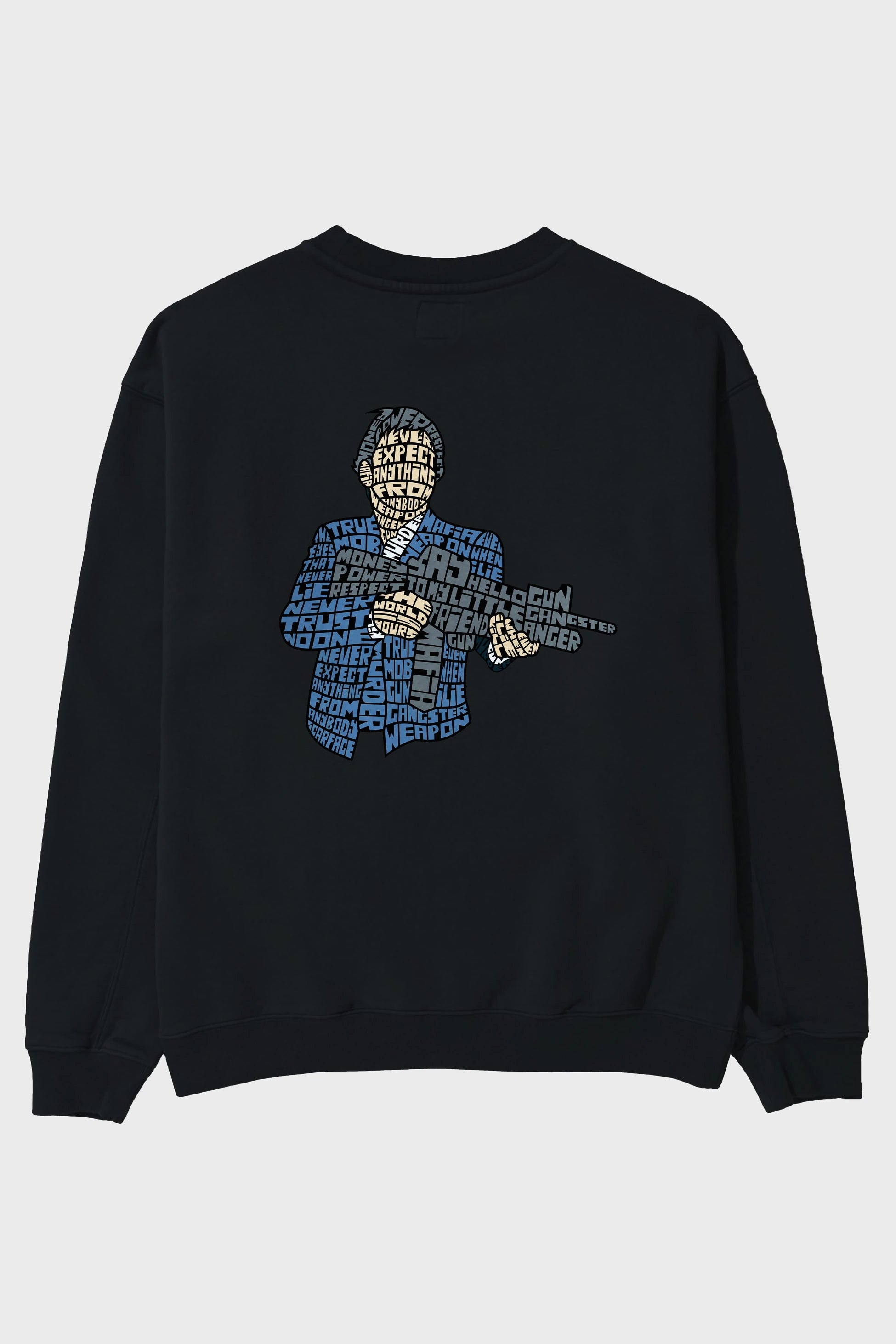 Mafia Arka Baskılı Oversize Sweatshirt Erkek Kadın Unisex