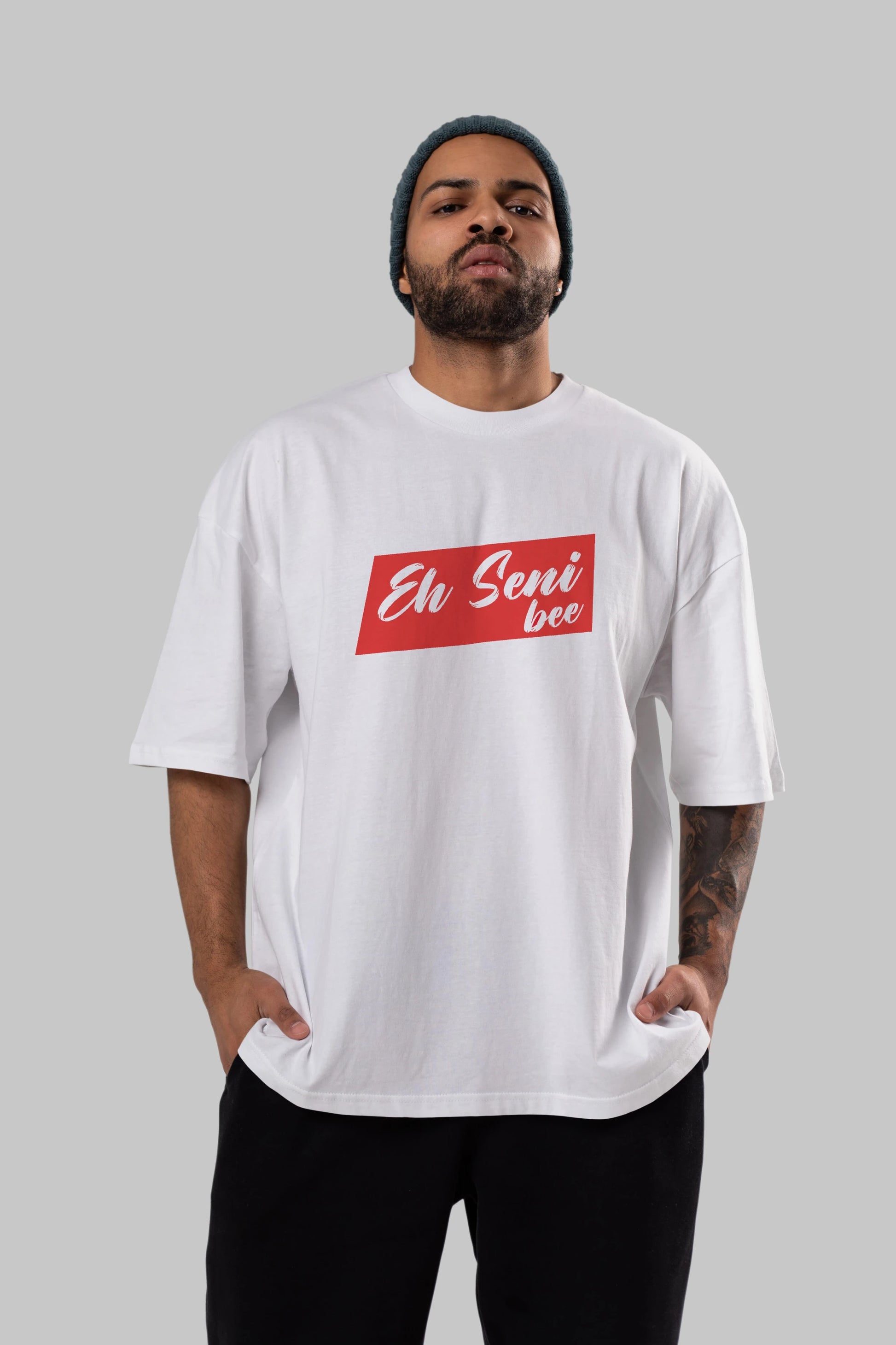 Eh Seni Be Ön Baskılı Oversize t-shirt %100 pamuk Erkek Kadın Unisex