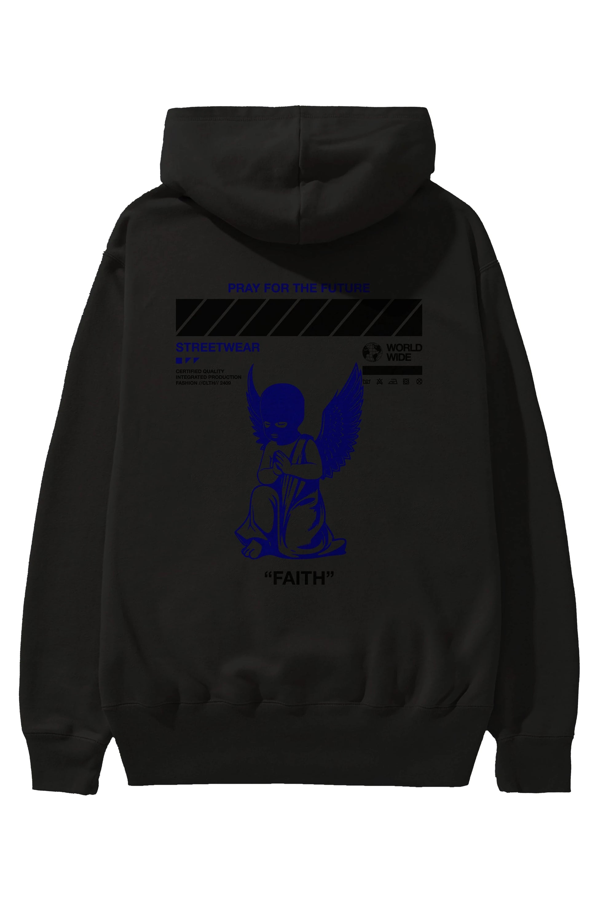 Pray for The Future Arka Baskılı Hoodie Oversize Kapüşonlu Sweatshirt Erkek Kadın Unisex