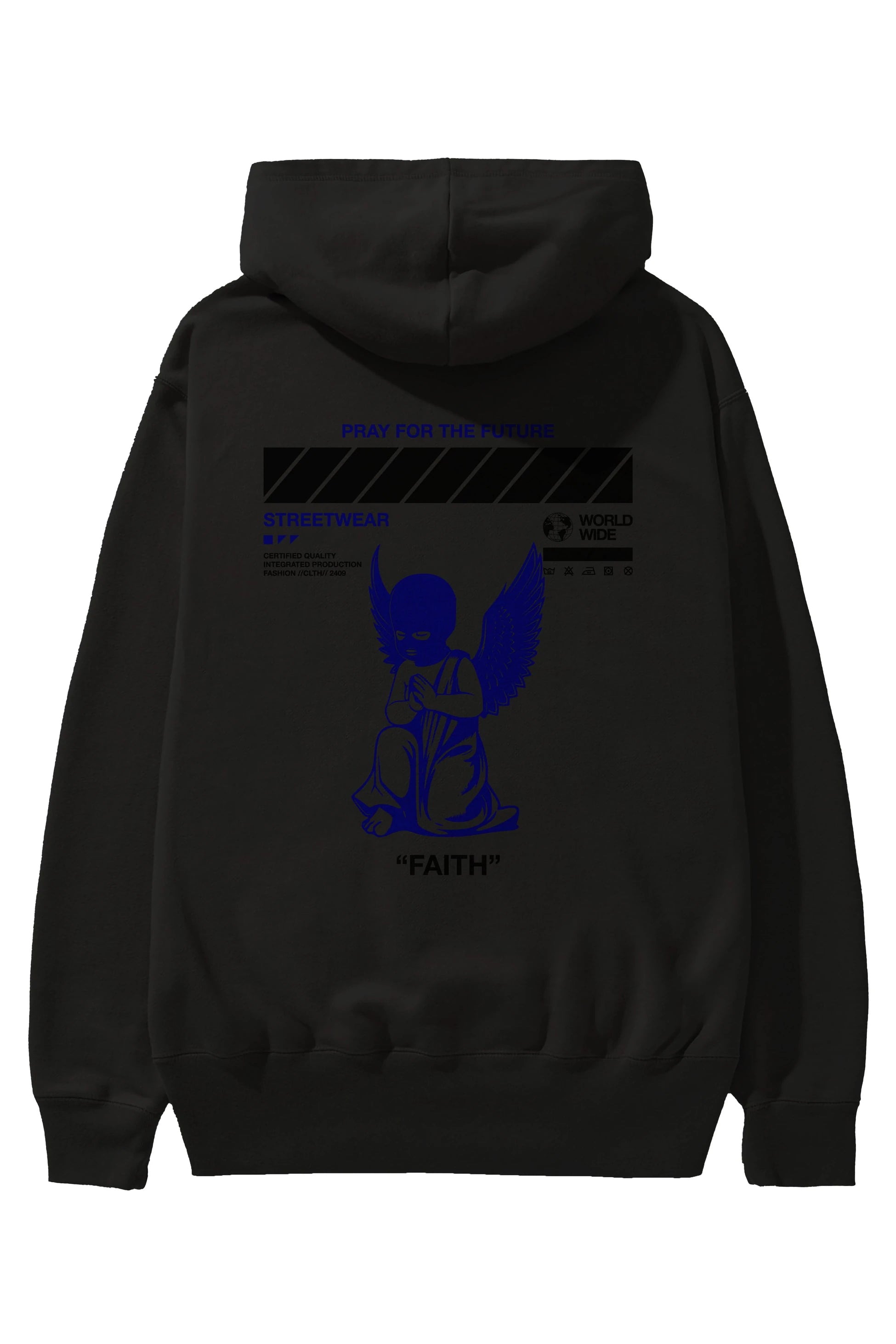 Pray for The Future Arka Baskılı Hoodie Oversize Kapüşonlu Sweatshirt Erkek Kadın Unisex