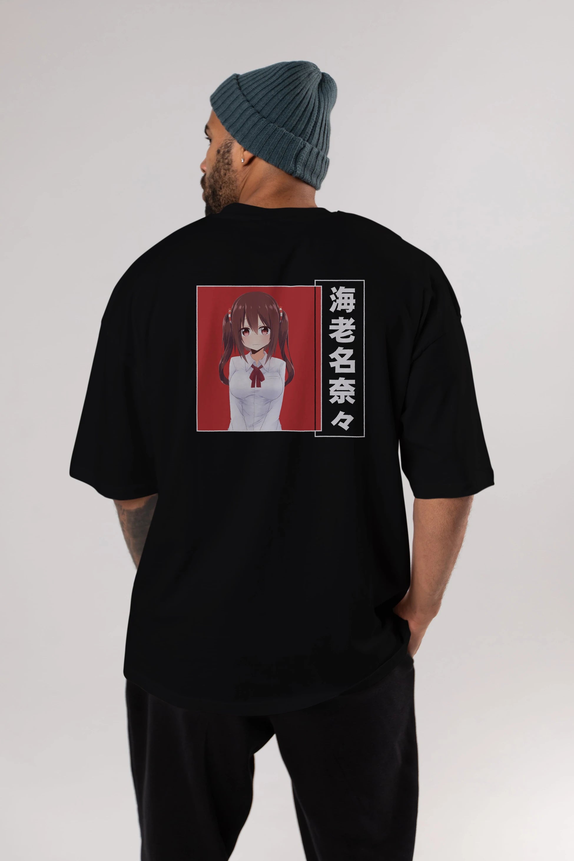 Nana Ebina 1 Anime Arka Baskılı Oversize t-shirt Erkek Kadın Unisex