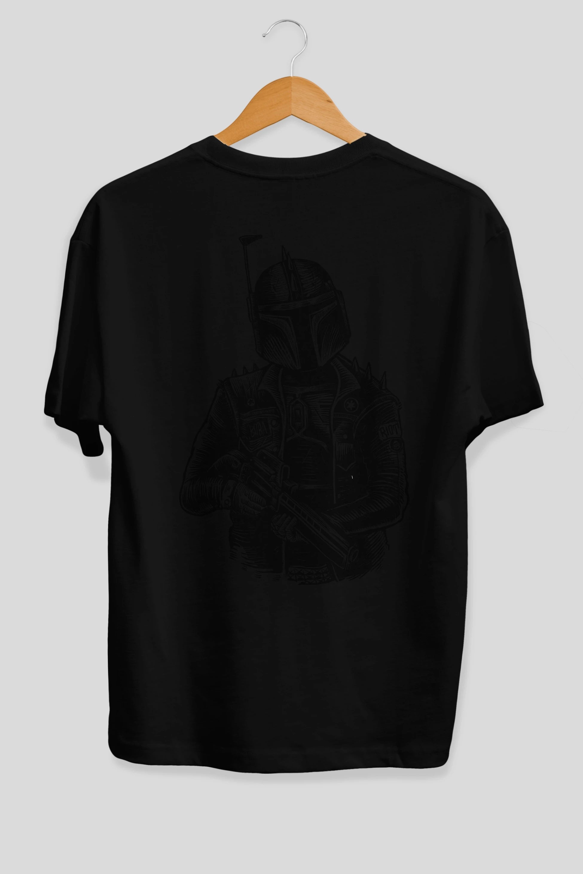 Boba Punk Arka Baskılı Oversize t-shirt Erkek Kadın Unisex %100 Pamuk