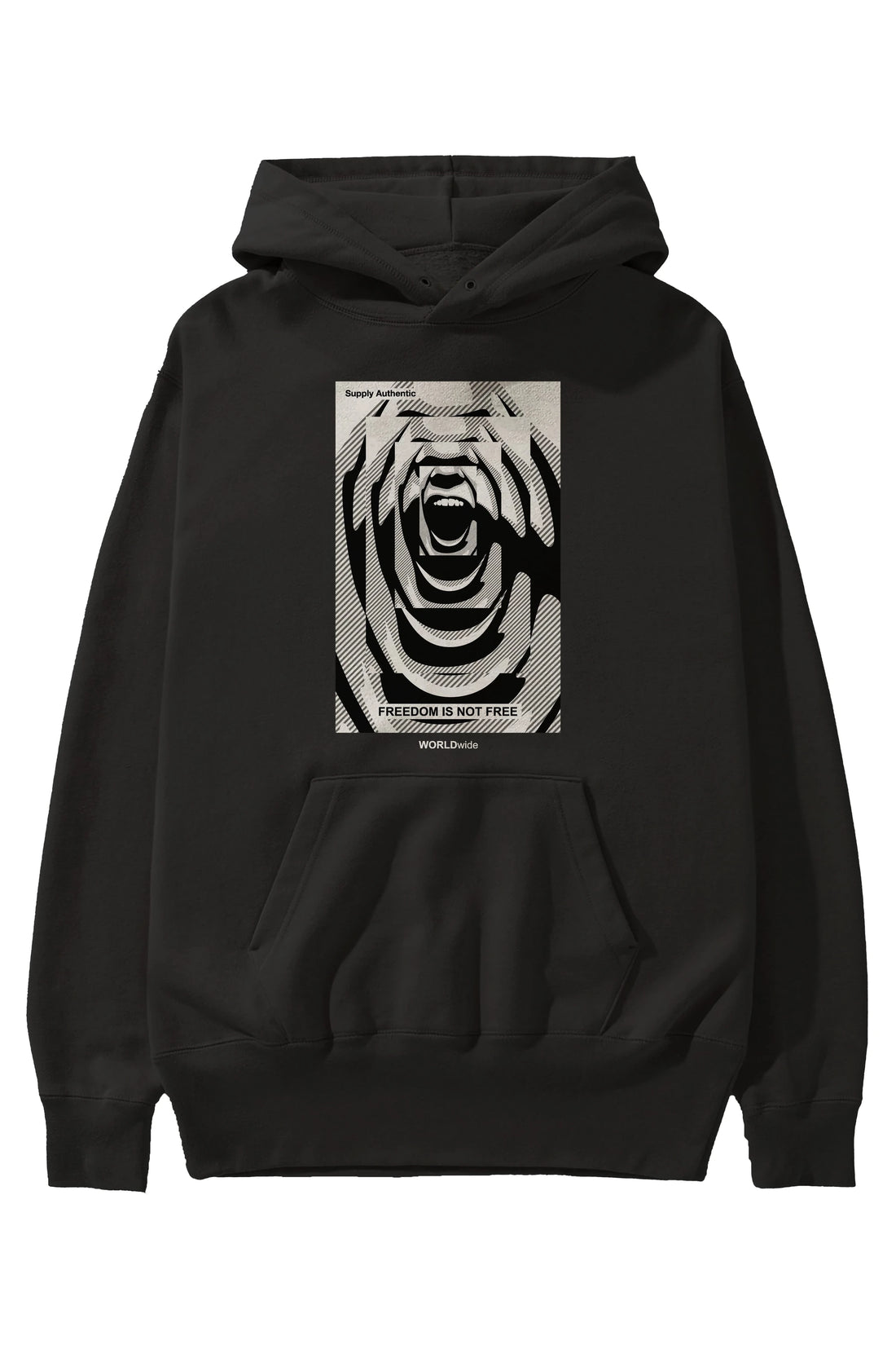 Freedom is Not Free 2 Ön Baskılı Hoodie Oversize Kapüşonlu Sweatshirt Erkek Kadın Unisex
