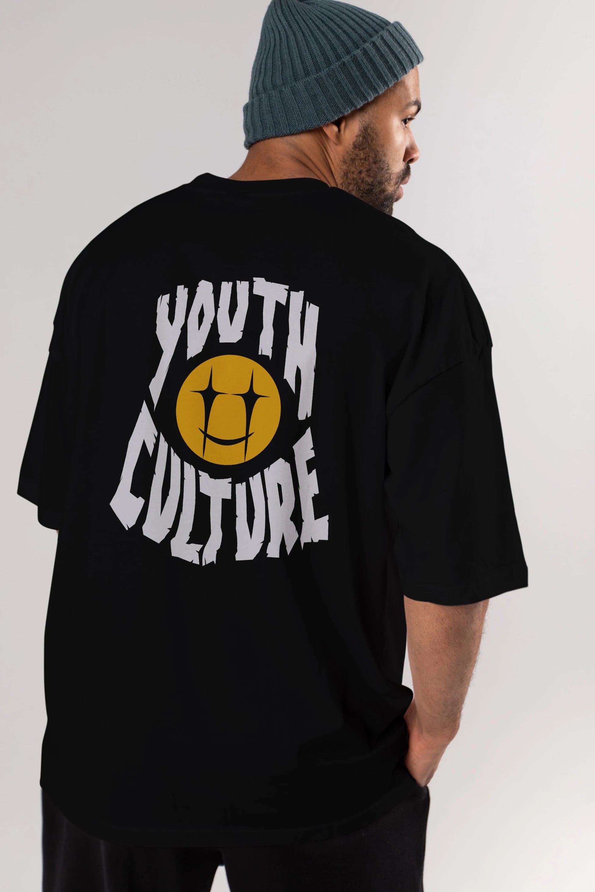 Youth Culture Arka Baskılı Oversize t-shirt Erkek Kadın Unisex