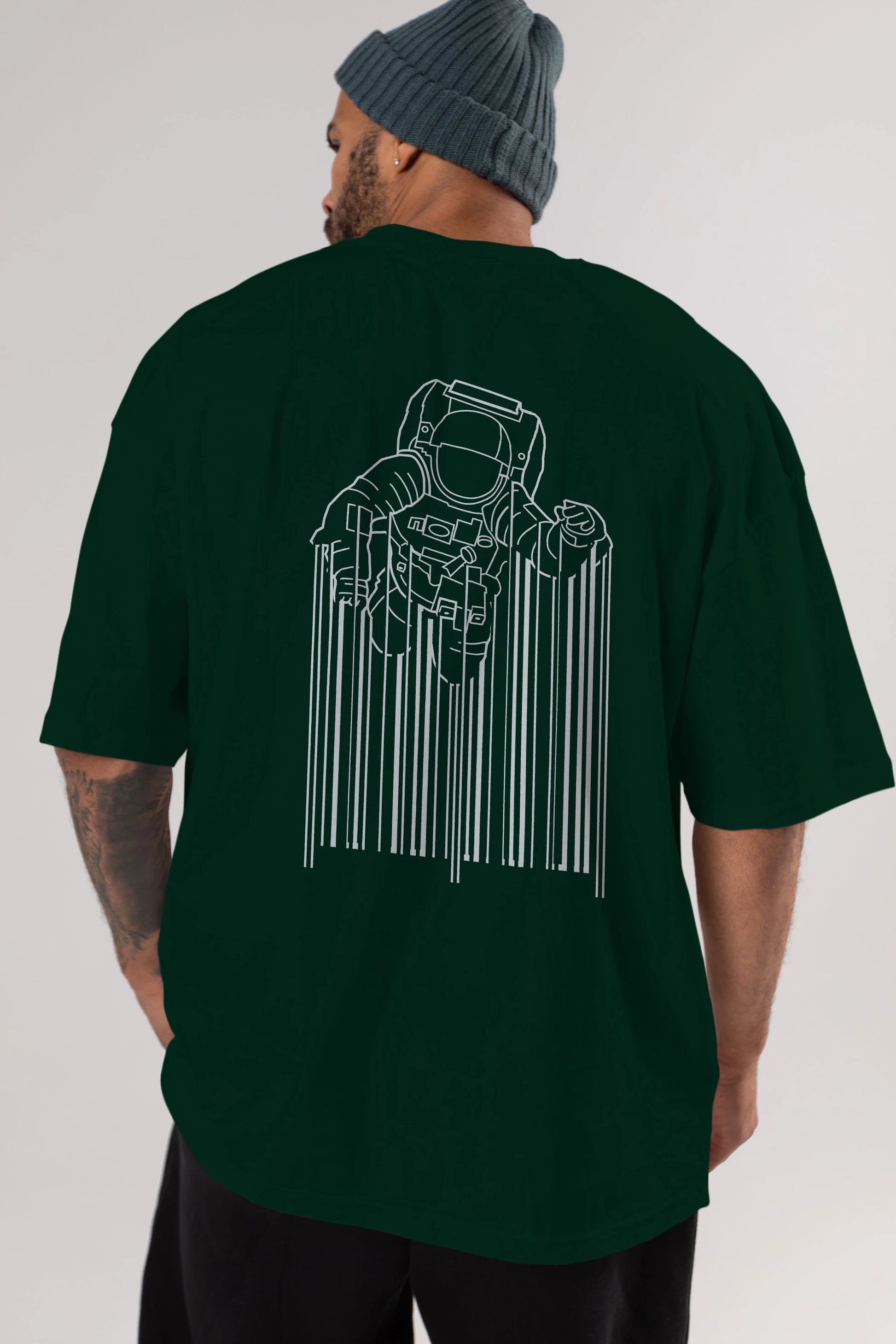 Astrocode Arka Baskılı Oversize t-shirt %100 pamuk Erkek Kadın Unisex