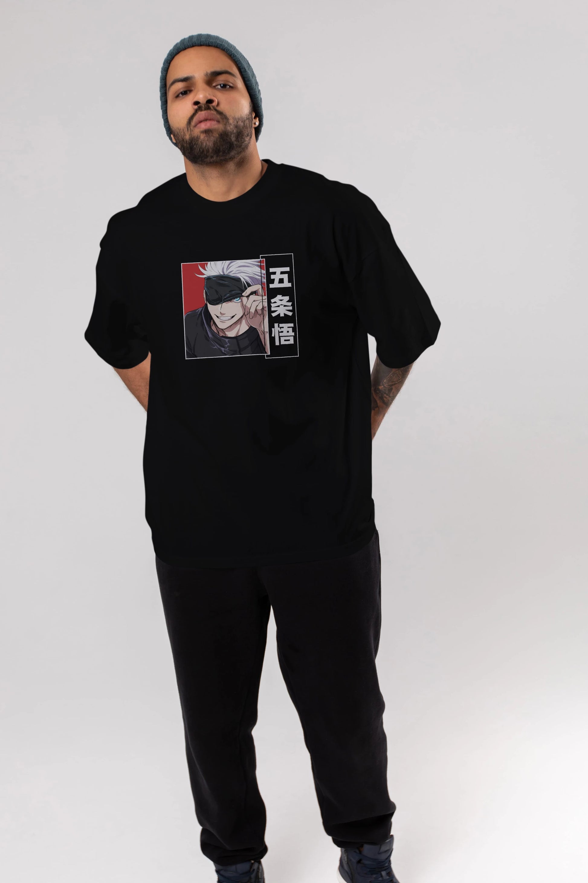 JUJUTSU KAISEN Anime Ön Baskılı Oversize t-shirt %100 pamuk Erkek Kadın Unisex